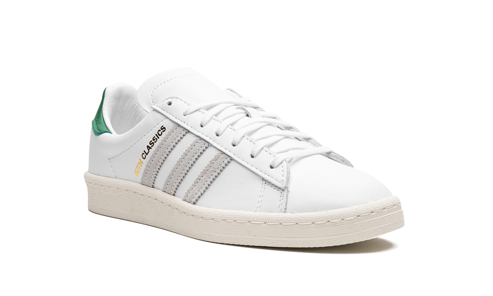 adidas campus 80s kith classics white green+FY3518+diagnol right view