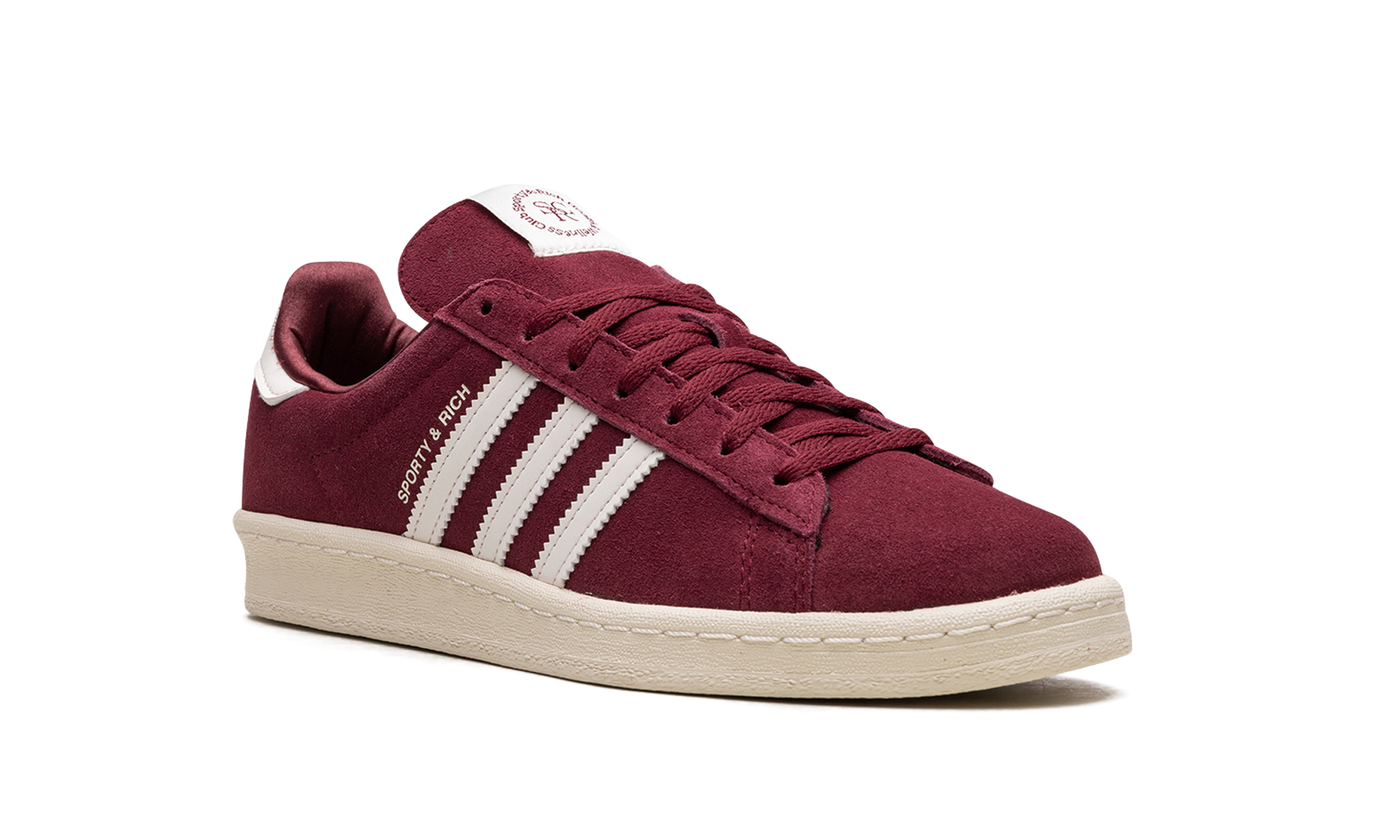 adidas campus 80s sporty rich merlot cream+HQ6074+diagnol right view