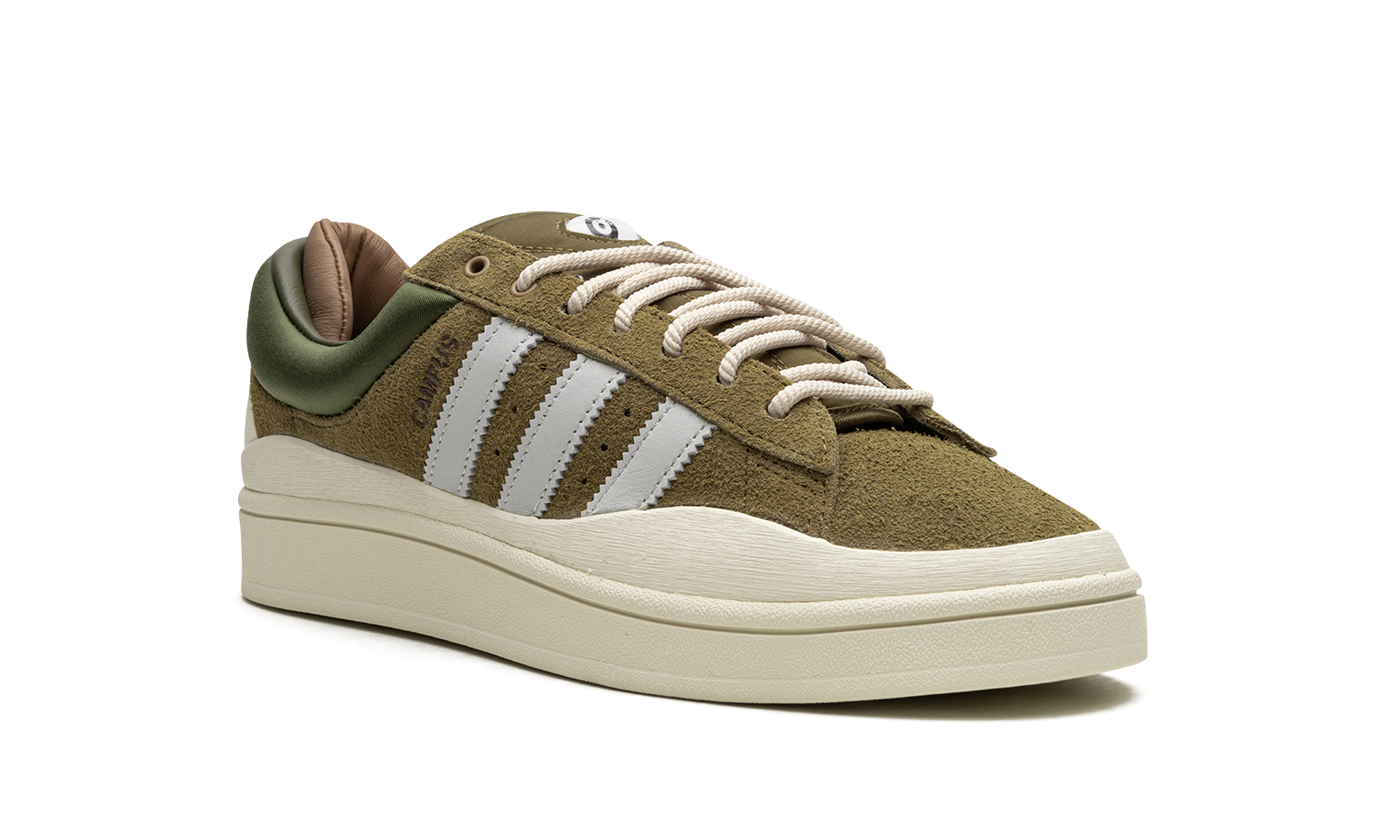 adidas campus light bad bunny wild moss+ID7950+diagnol right view