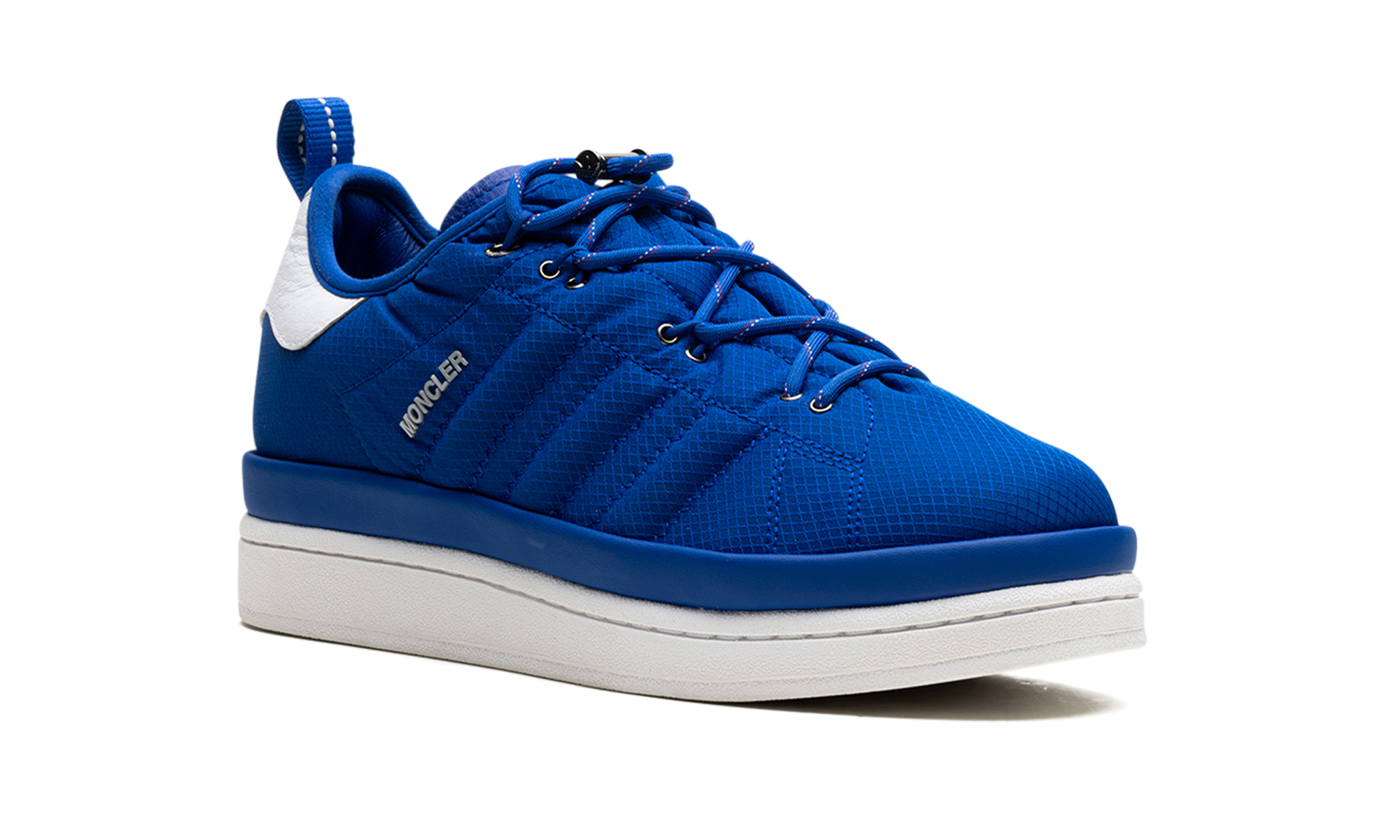 adidas campus moncler royal blue+IG7864+diagnol right view