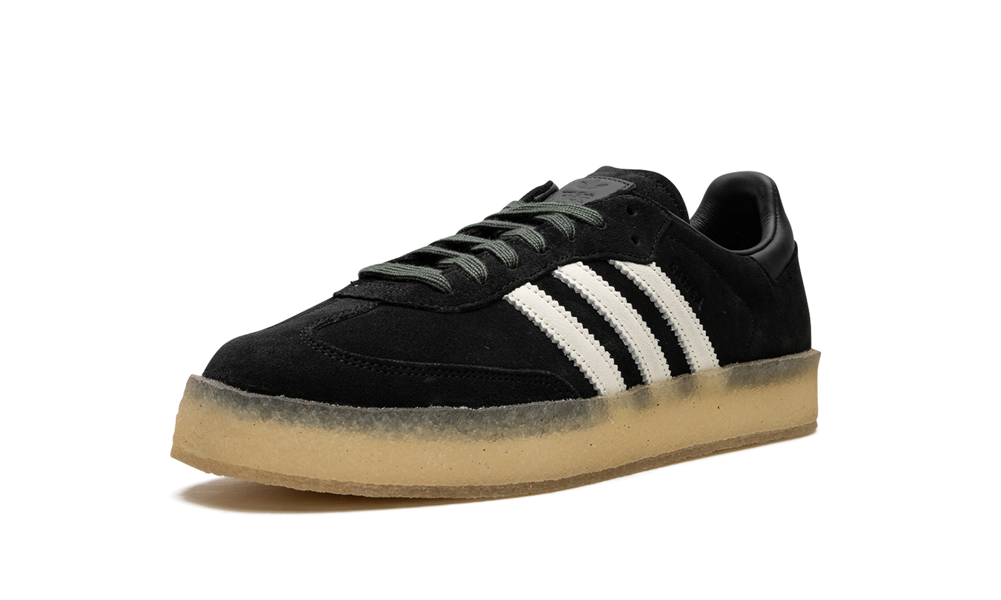 adidas clarks 8th street samba by ronnie fieg shadow green+ID7299+left diagnol single view
