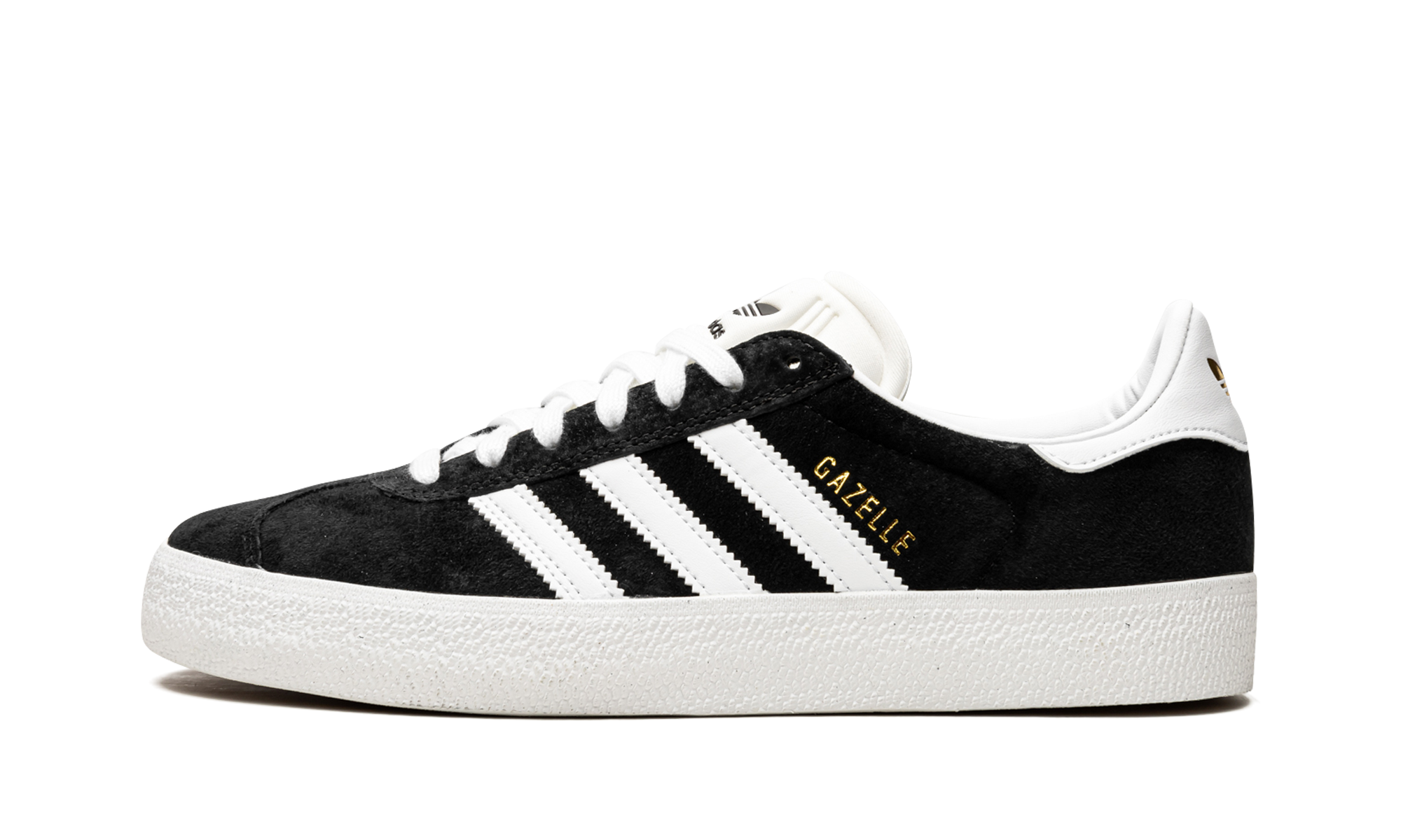 adidas gazelle adv black white gold+FX6563+diagnol right view 1