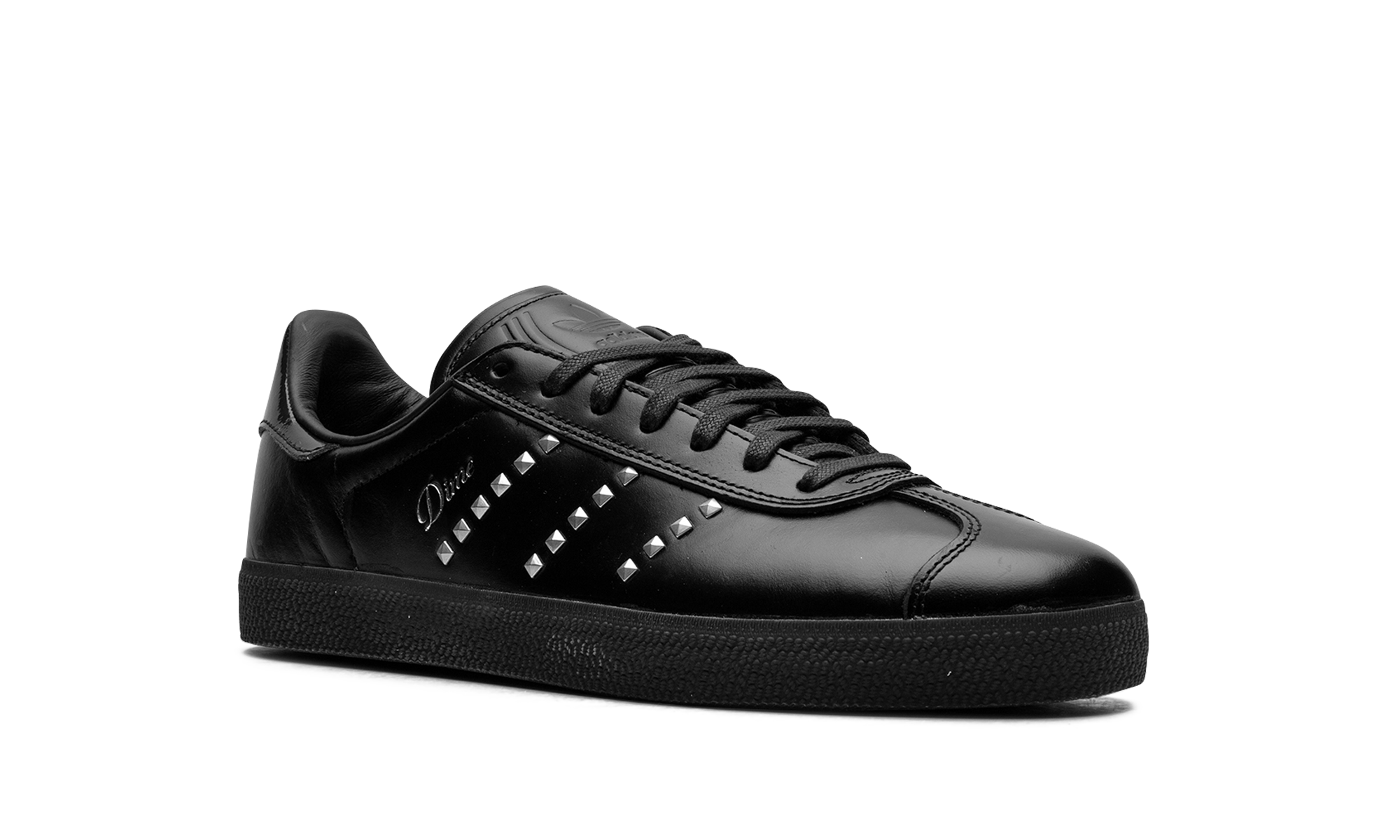 adidas gazelle adv dime black+IH2946+diagnol right view