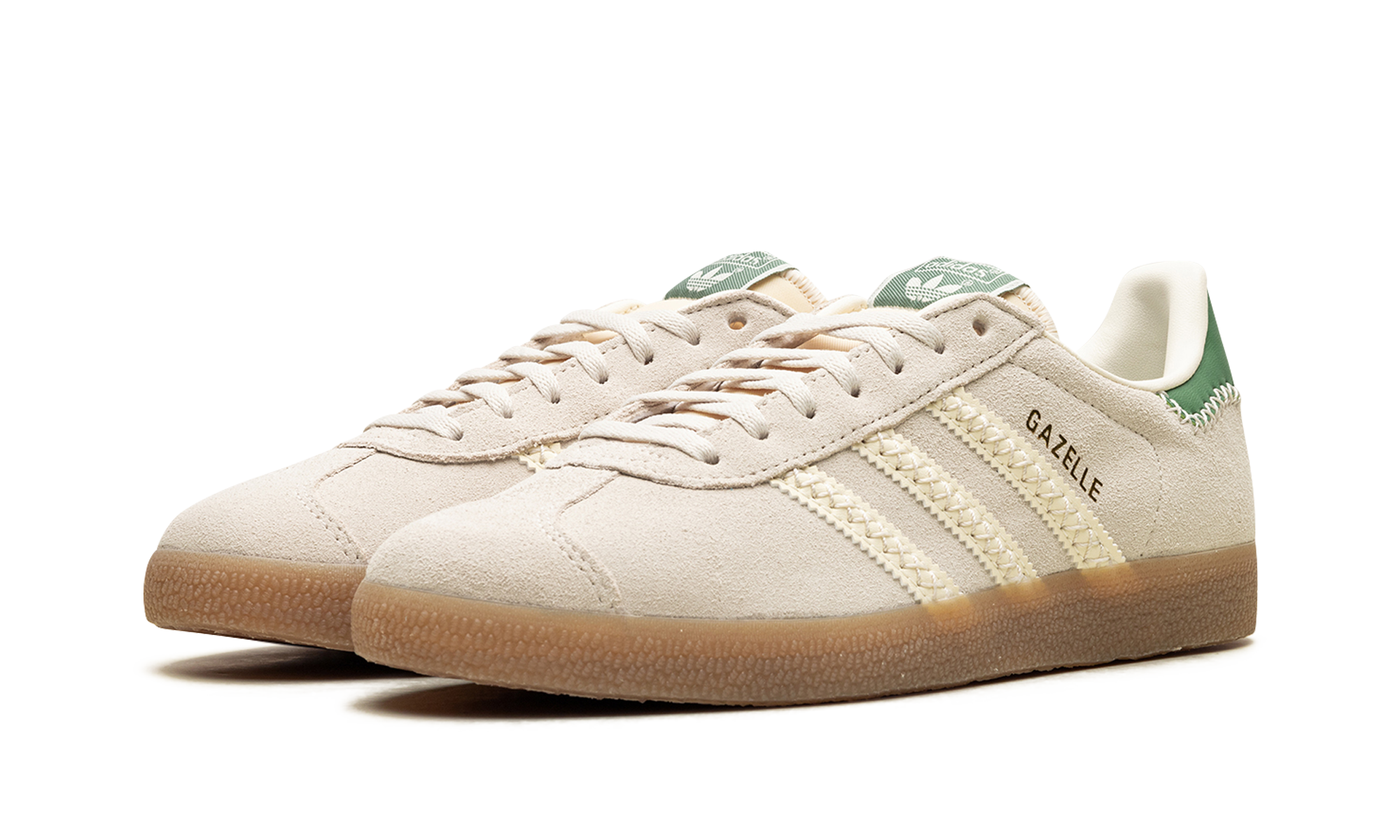 adidas gazelle alumina preloved green+IE3691+diagnol left view
