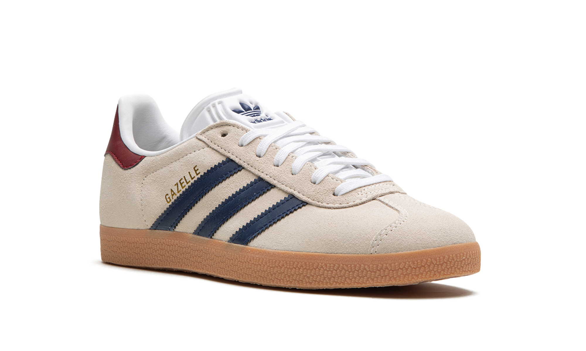 adidas gazelle beige dark blue collegiate burgundy+IE0546+diagnol right view