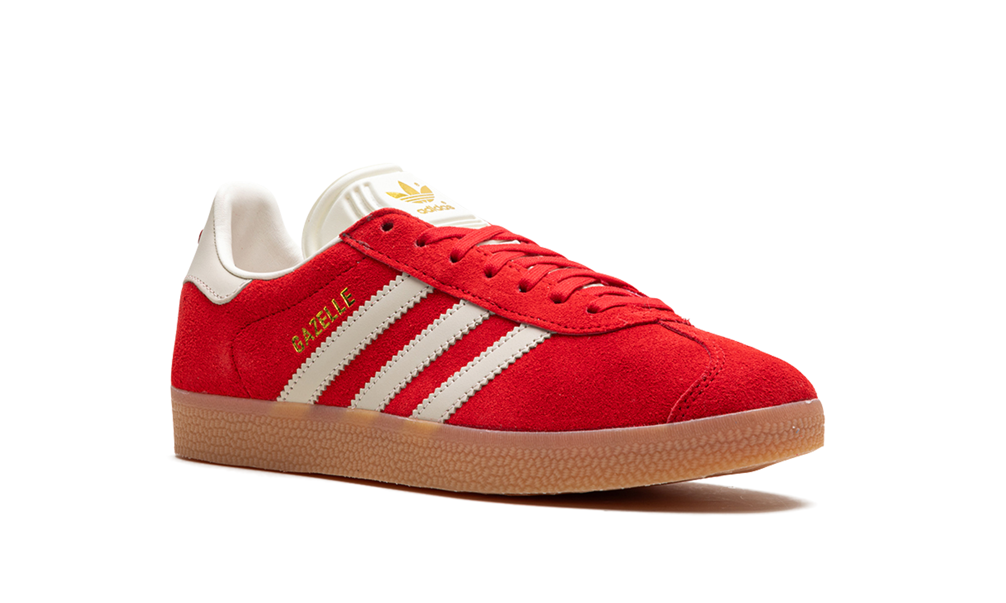 adidas gazelle better scarlet aluminum gum women s+IF7161+diagnol right view
