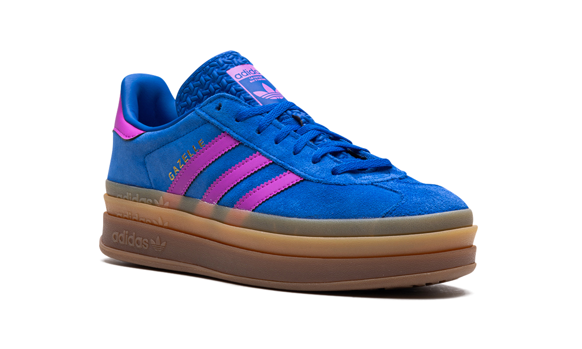 adidas gazelle bold bold blue lucid pink women s+IG4367+diagnol right view