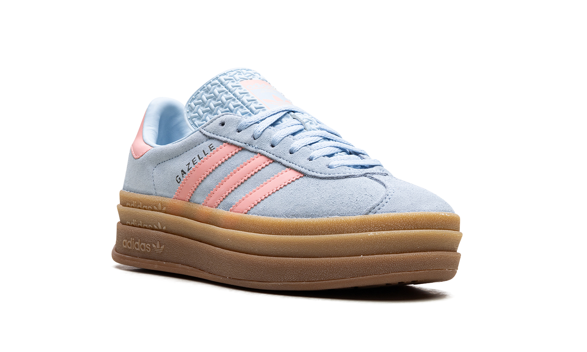 adidas gazelle bold clear sky semi pink spark kids+JI3384+diagnol right view