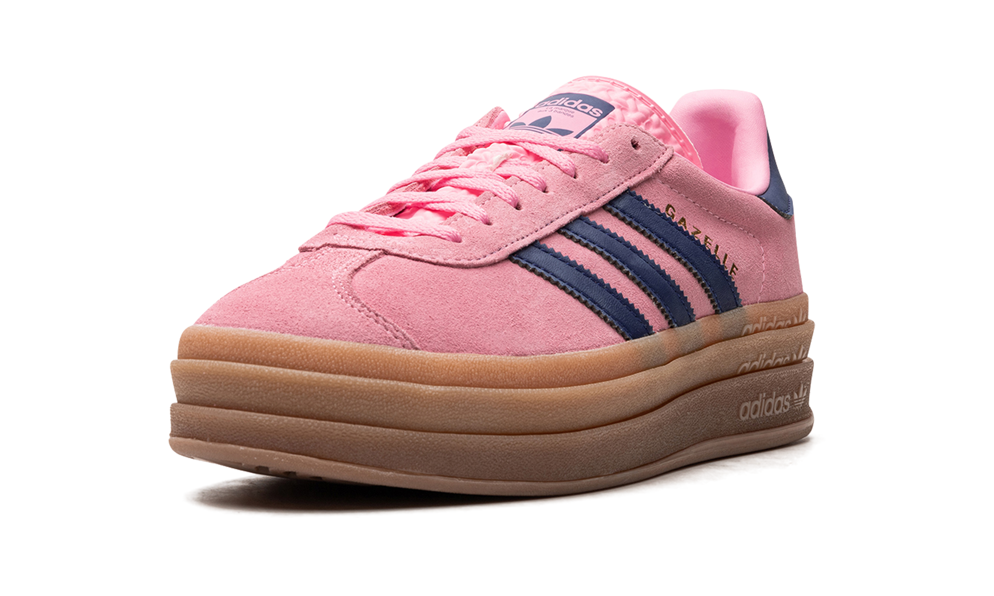 adidas gazelle bold pink glow women s+H06122+left diagnol single view