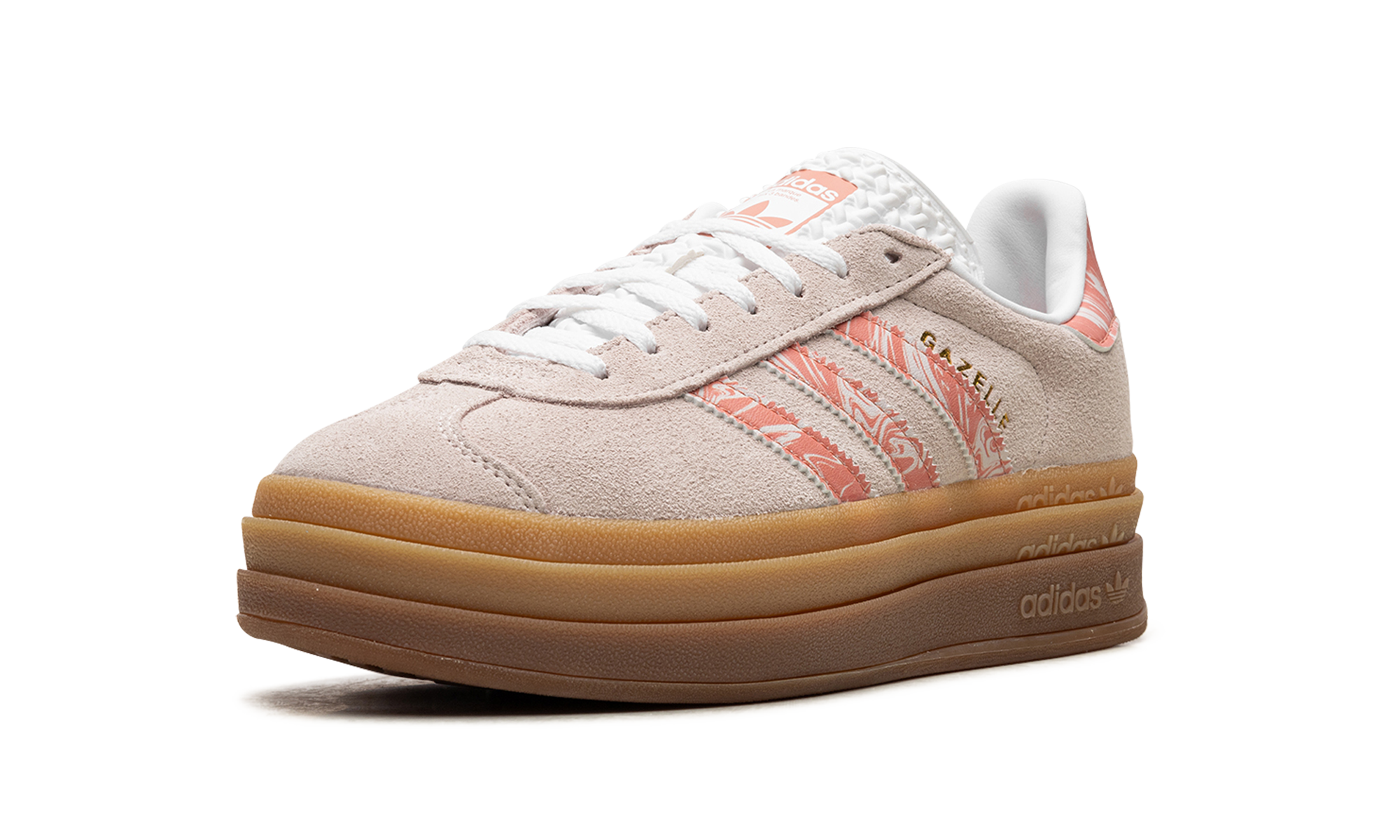 adidas gazelle bold putty mauve women s+ID3739+left diagnol single view