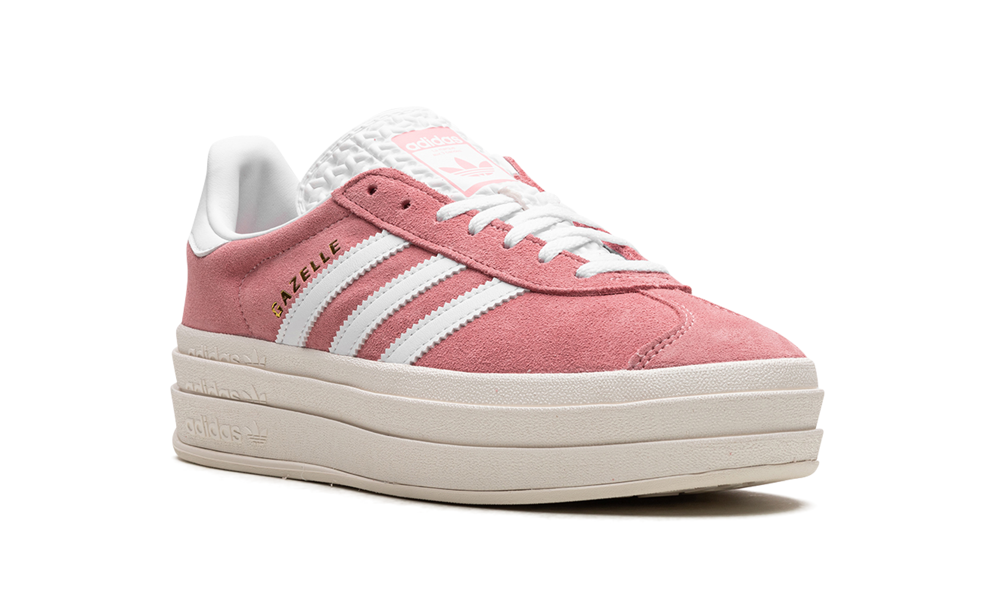 adidas gazelle bold super pop pink women s+IG9653+diagnol right view