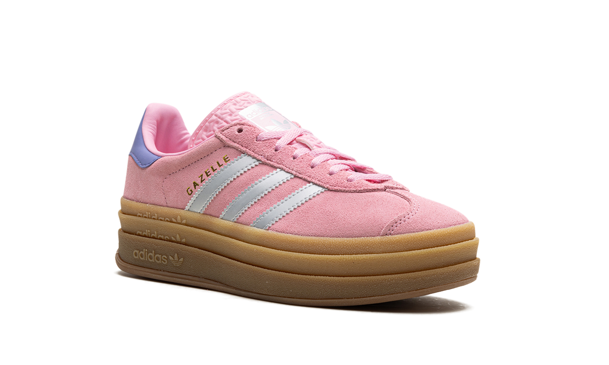 adidas gazelle bold true pink gum kids+JH5539+diagnol right view
