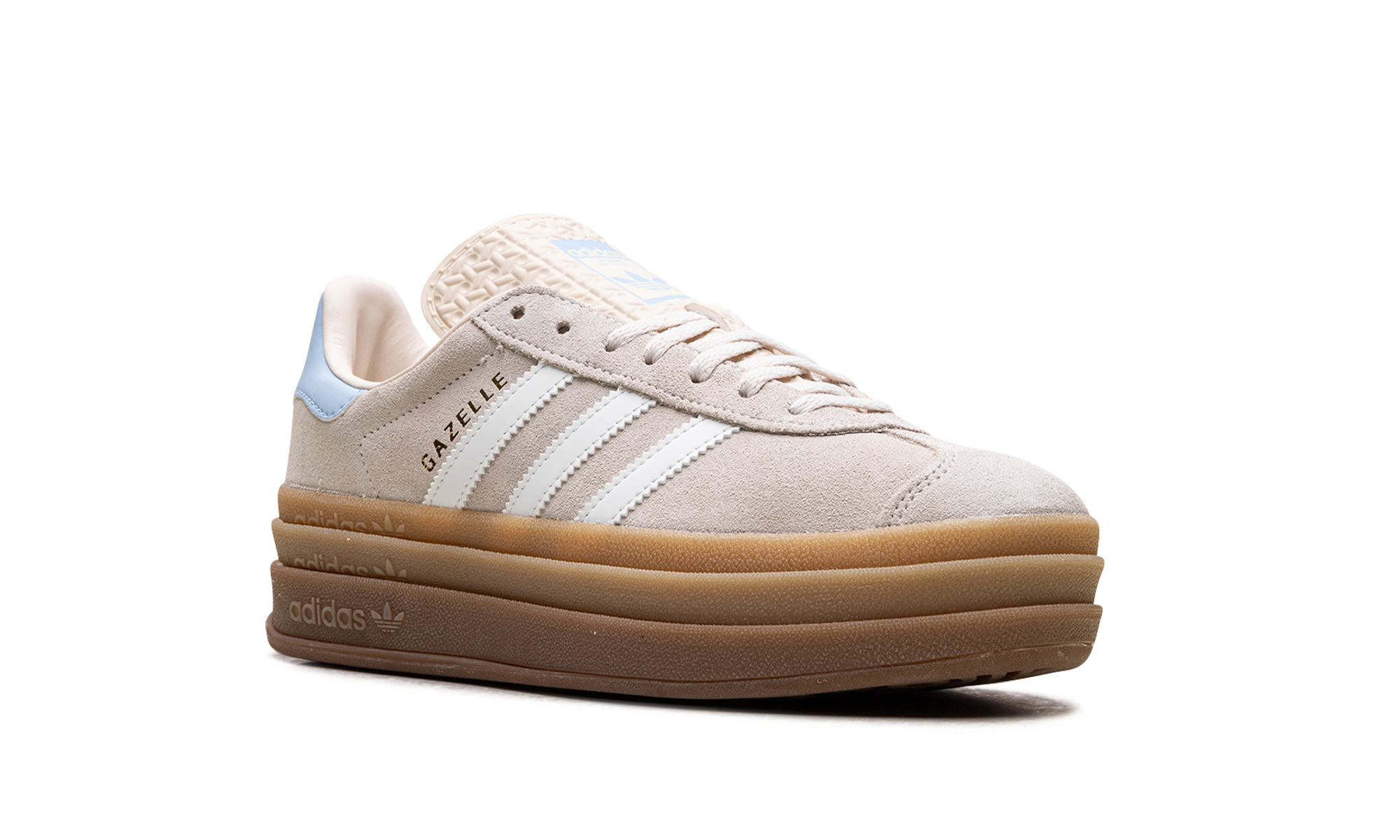 adidas gazelle bold wonder white clear sky kids+JH5540+diagnol right view