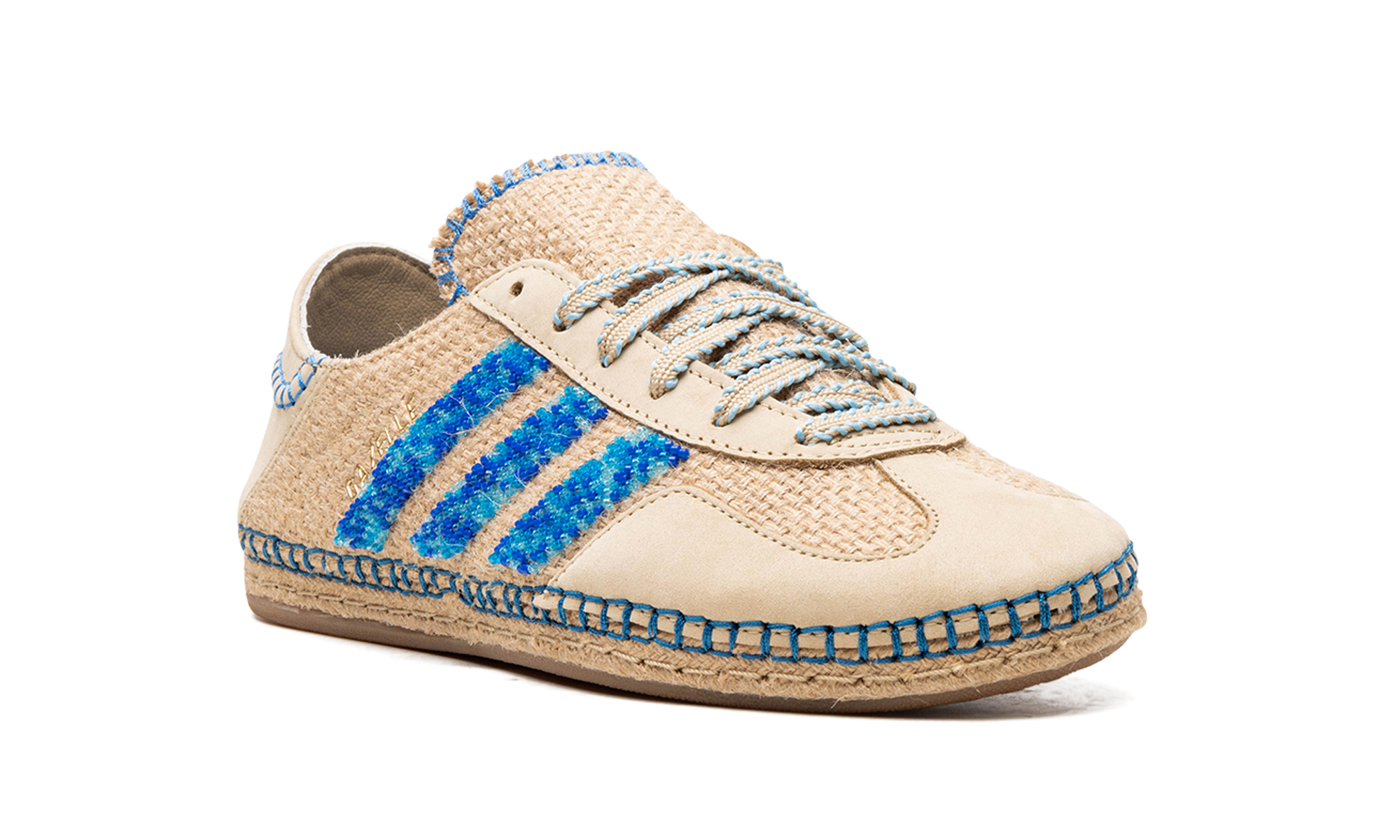 adidas gazelle clot linen khaki+IH3641+diagnol right view