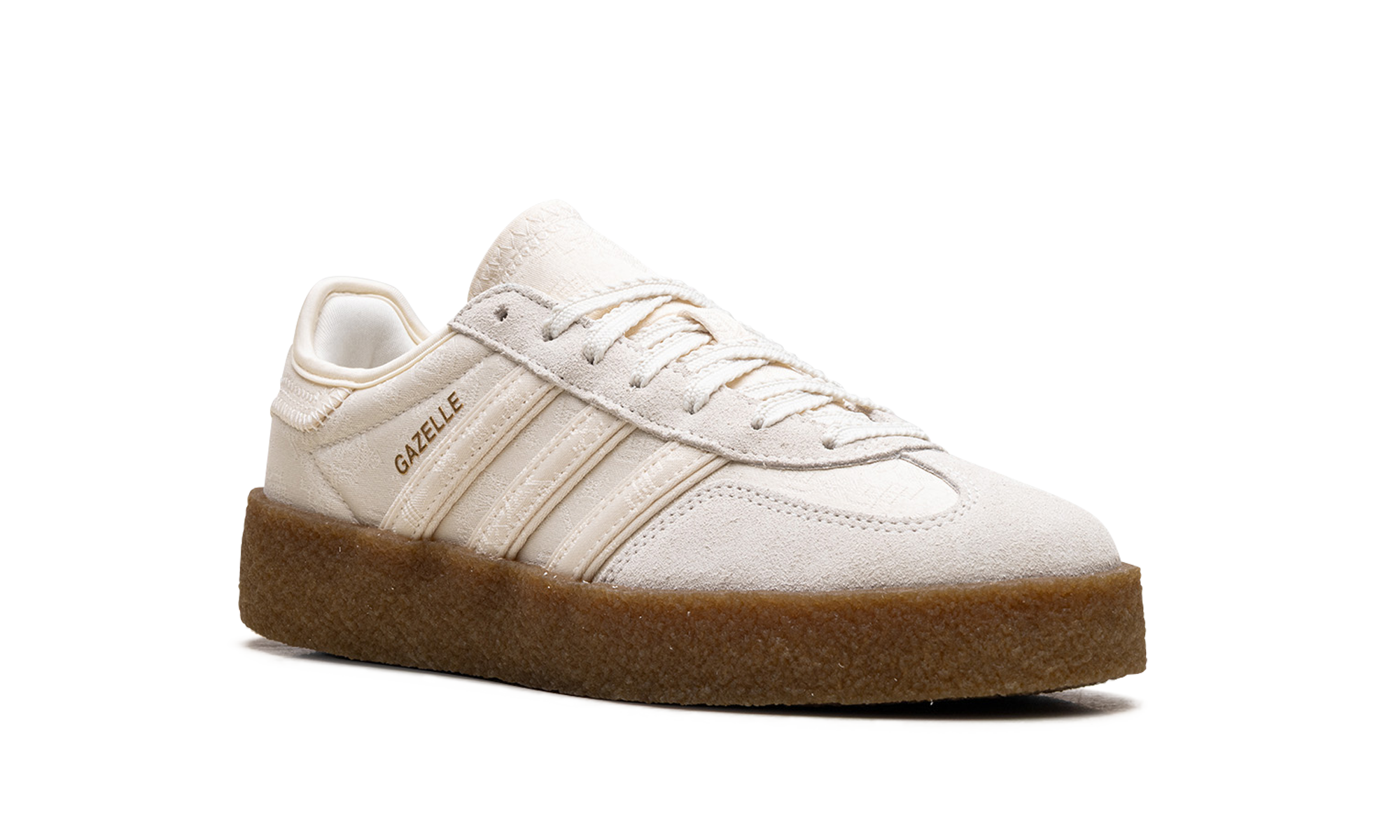 adidas gazelle crepe clot by edison chen crew white+JR5410+diagnol right view