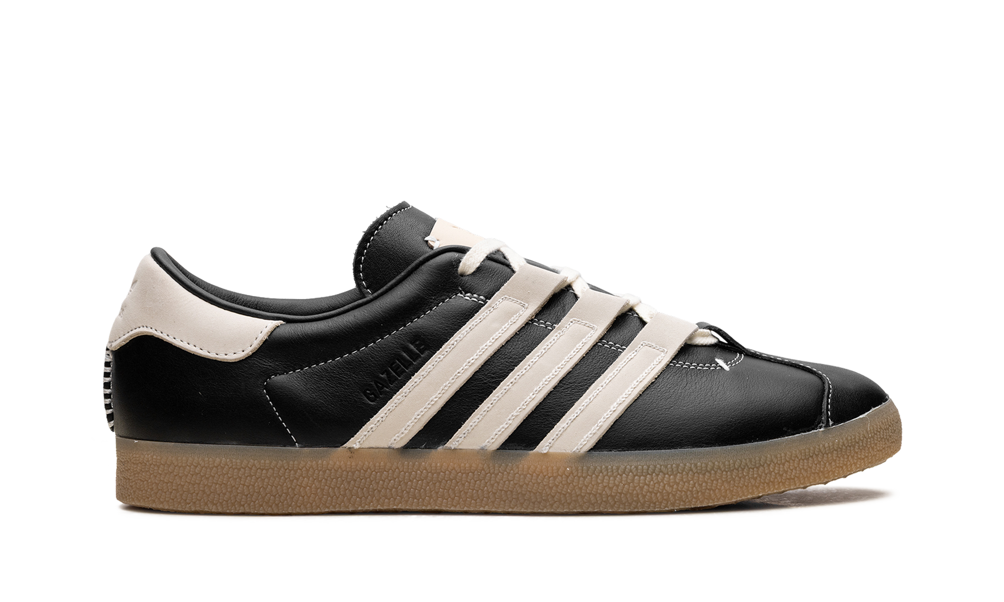 adidas gazelle foot industry black cream+ID3517+right view