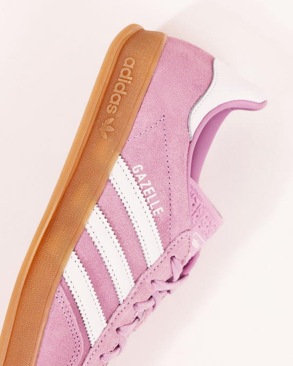 adidas Gazelle Indoor Bliss Lilac White (Women's), Lifestyle View 1, SKU JS1395