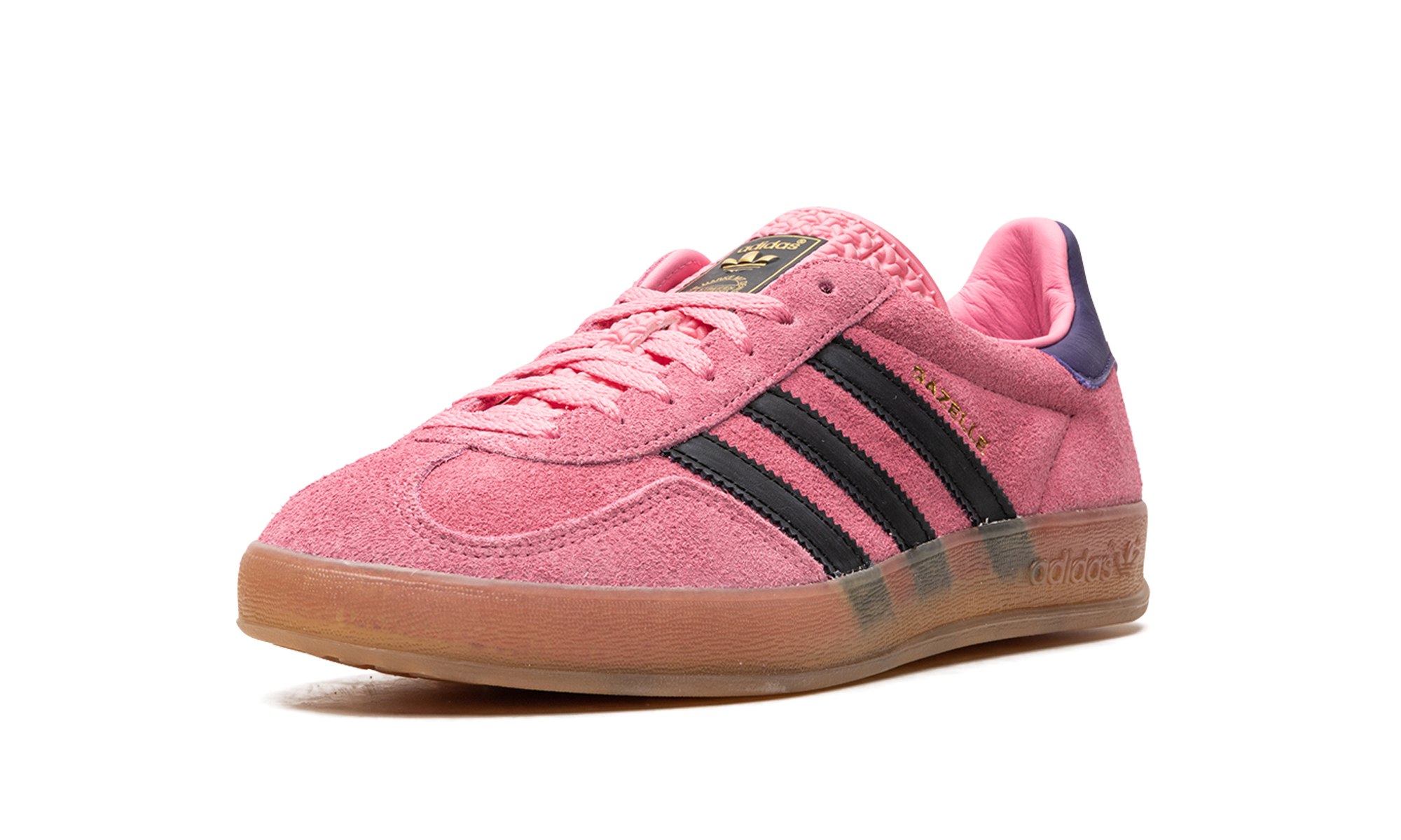 adidas gazelle indoor bliss pink purple women s+IE7002+left diagnol single view