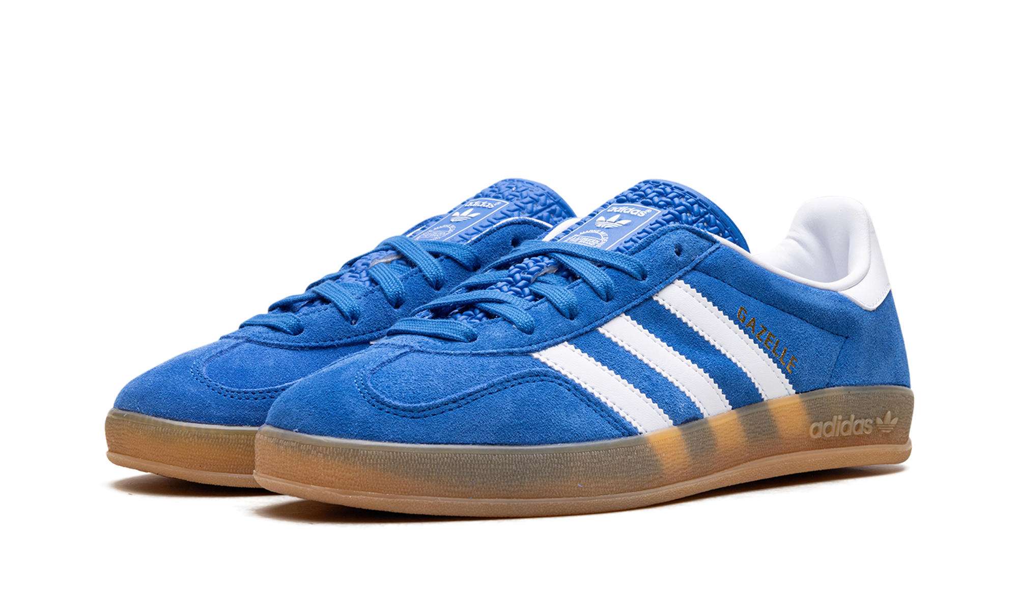 adidas gazelle indoor blue bird cloud white+JI2061+diagnol left view