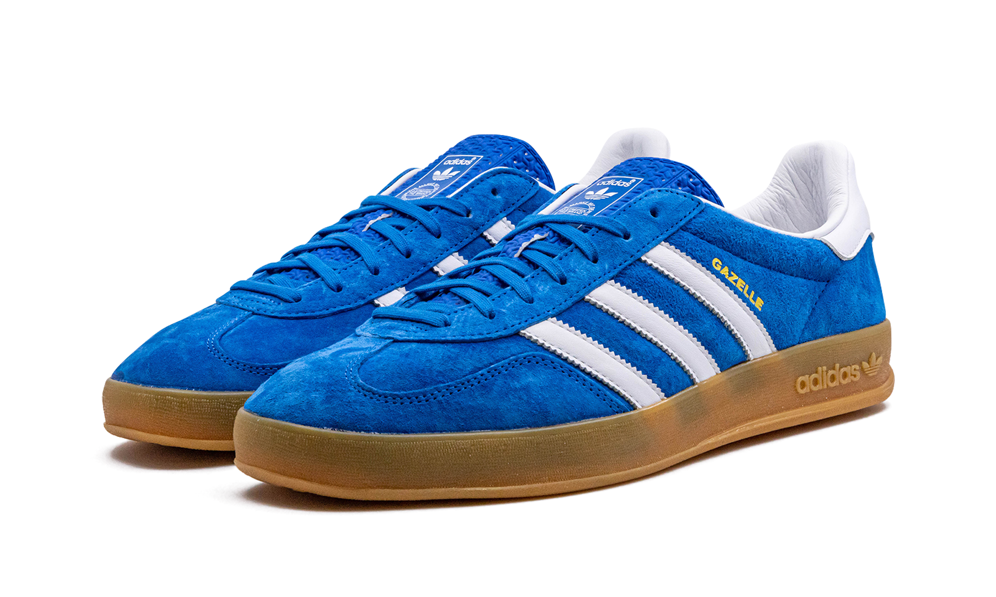 adidas gazelle indoor blue bird gum+H06260+diagnol left view
