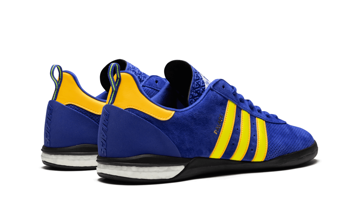 adidas gazelle indoor blue+CG3363+diagnol right behind view