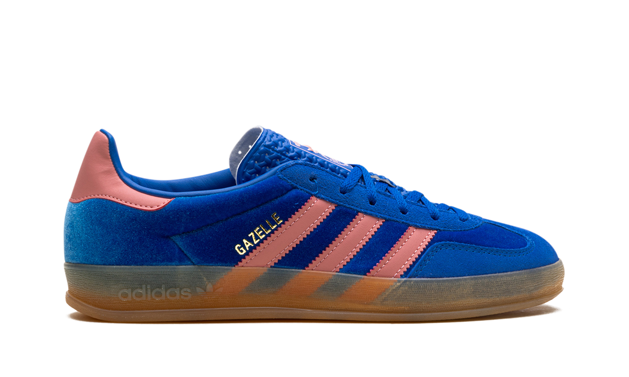 adidas gazelle indoor blue semi pink spark women s+IG6785+right view
