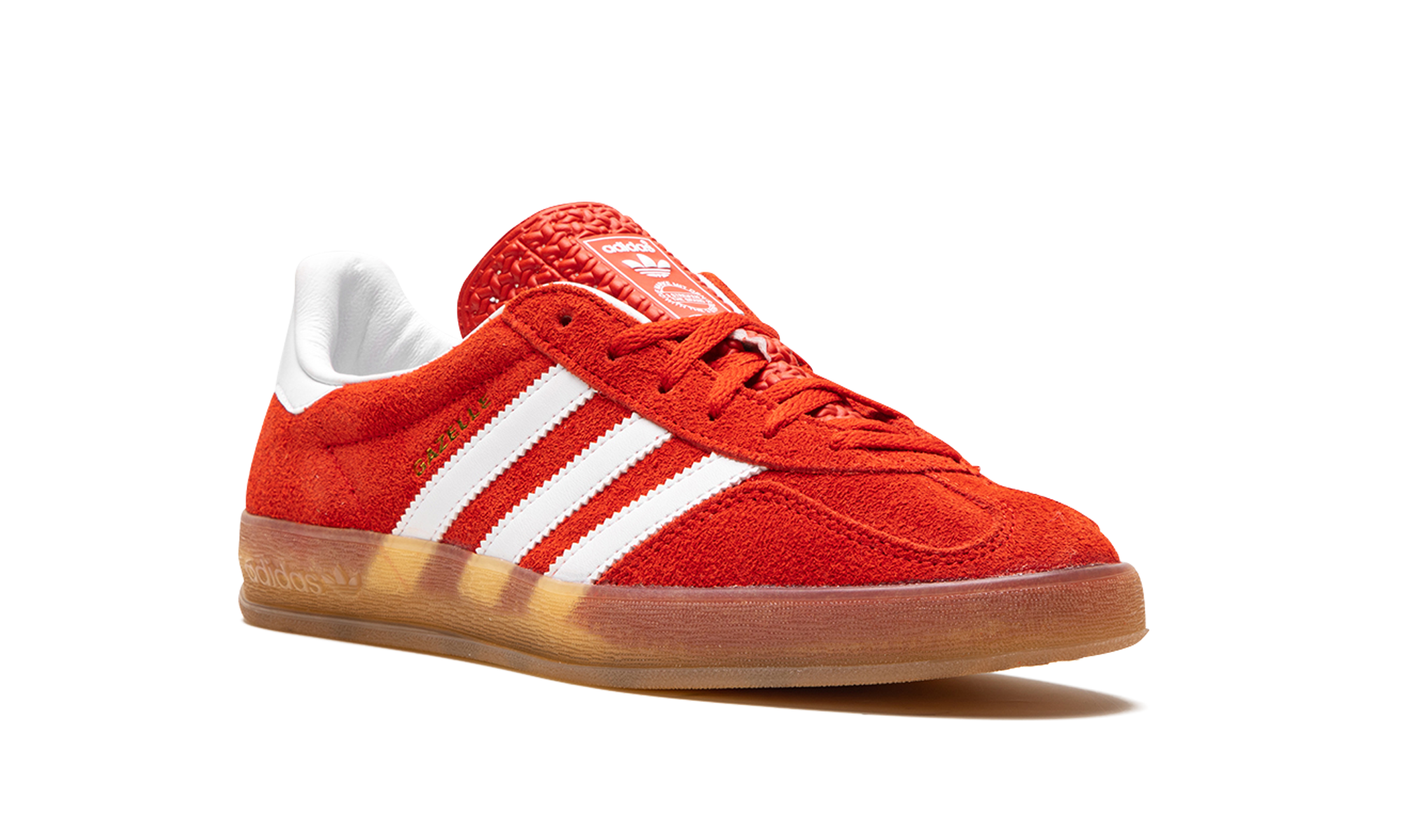 adidas gazelle indoor bold orange women s+HQ8718+diagnol right view