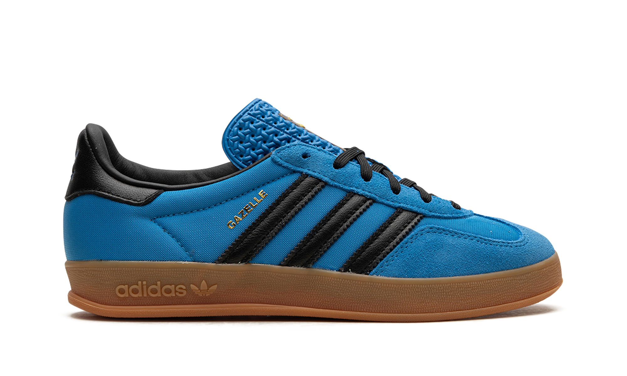 adidas gazelle indoor bright blue black gum+IG4998+right view
