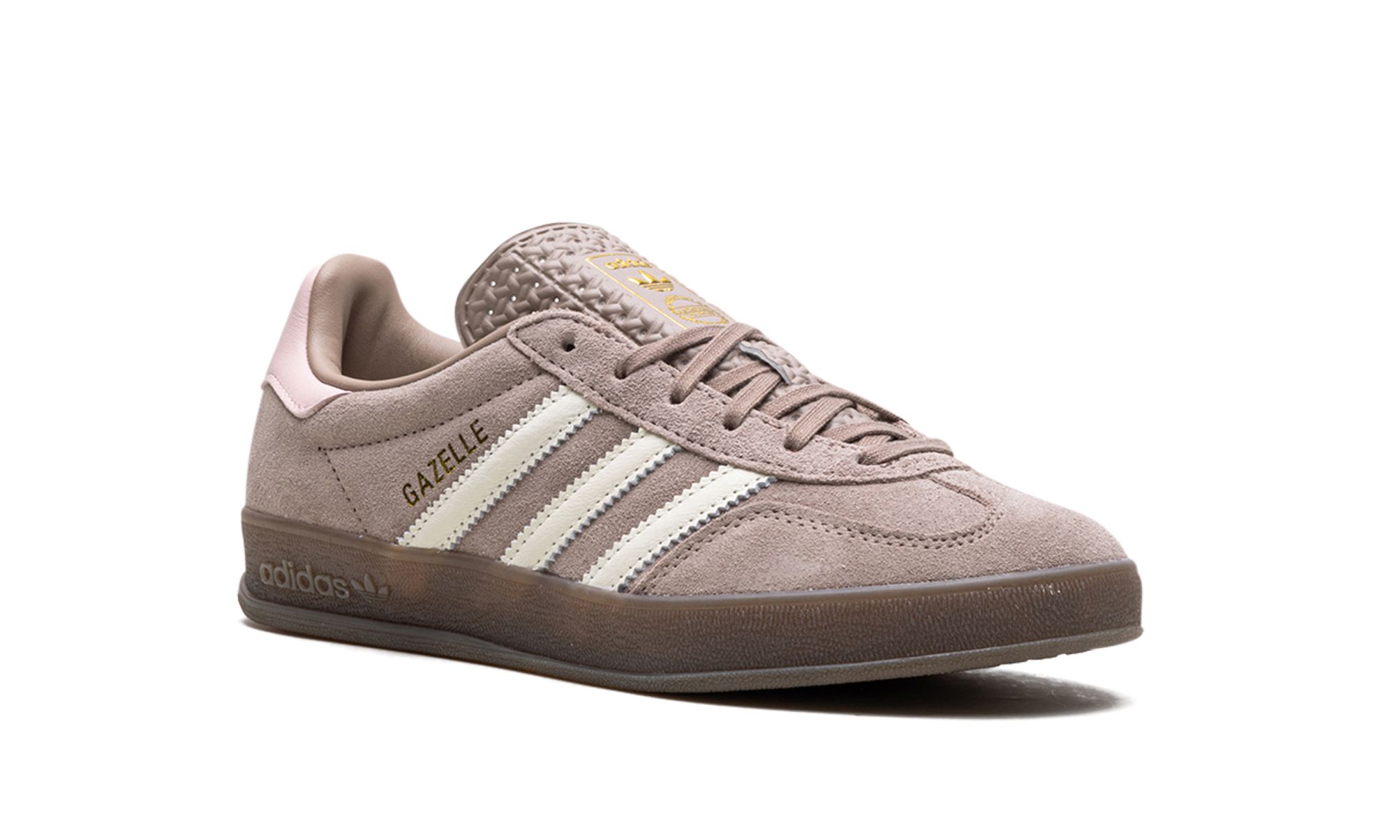 adidas gazelle indoor brown pink women s+JH6477+diagnol right view