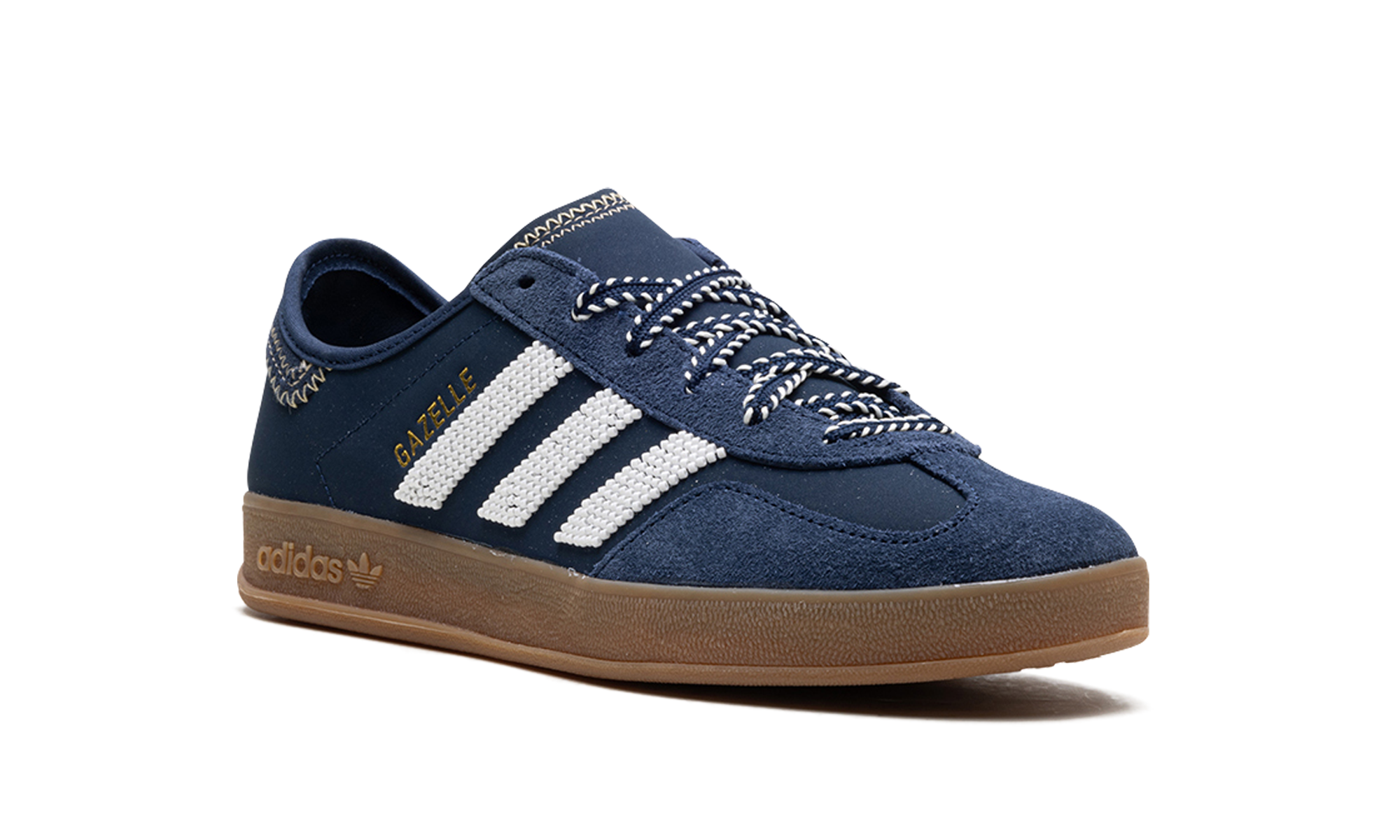 adidas gazelle indoor clot by edison chen collegiate navy+IH3725+diagnol right view