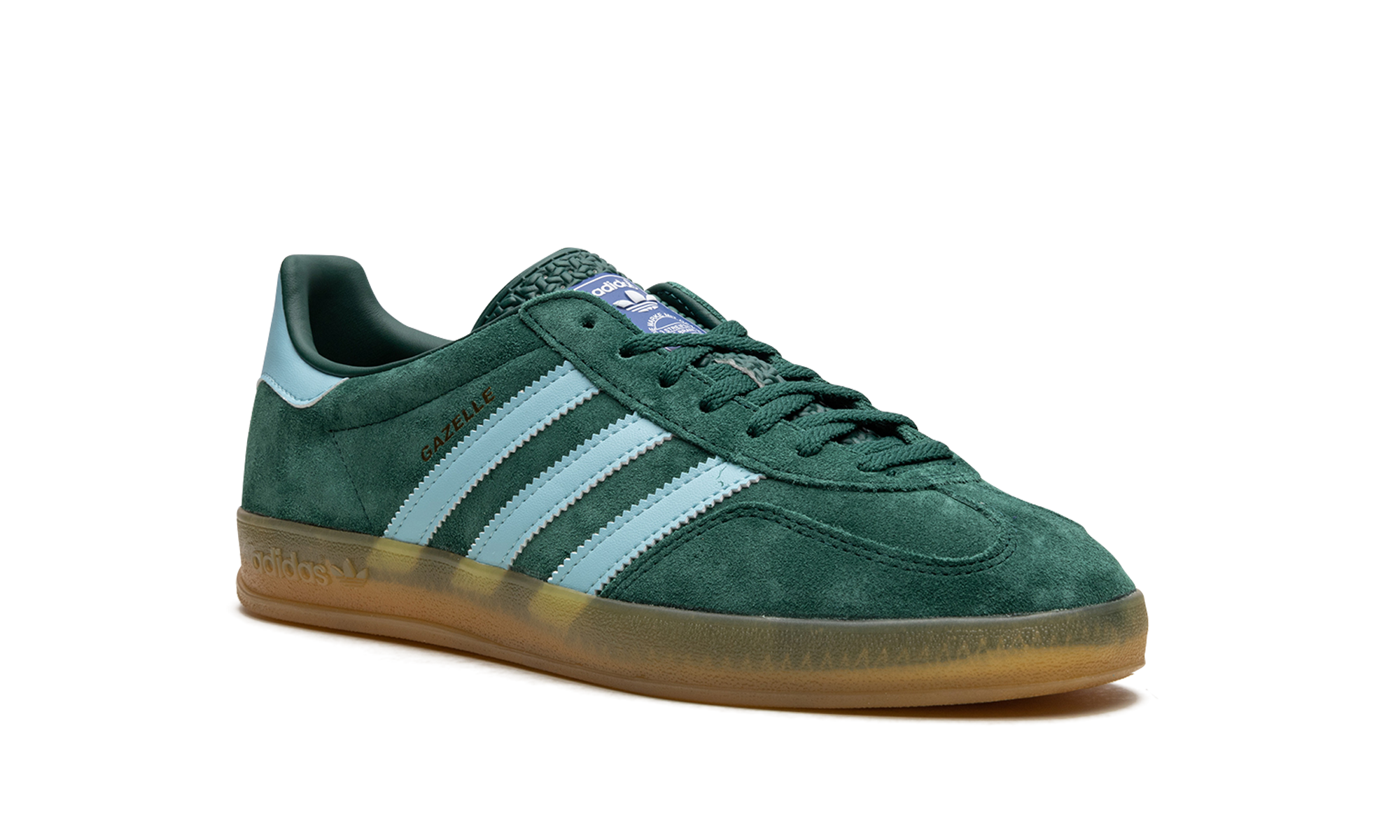 adidas gazelle indoor collegiate green+IG9979+diagnol right view