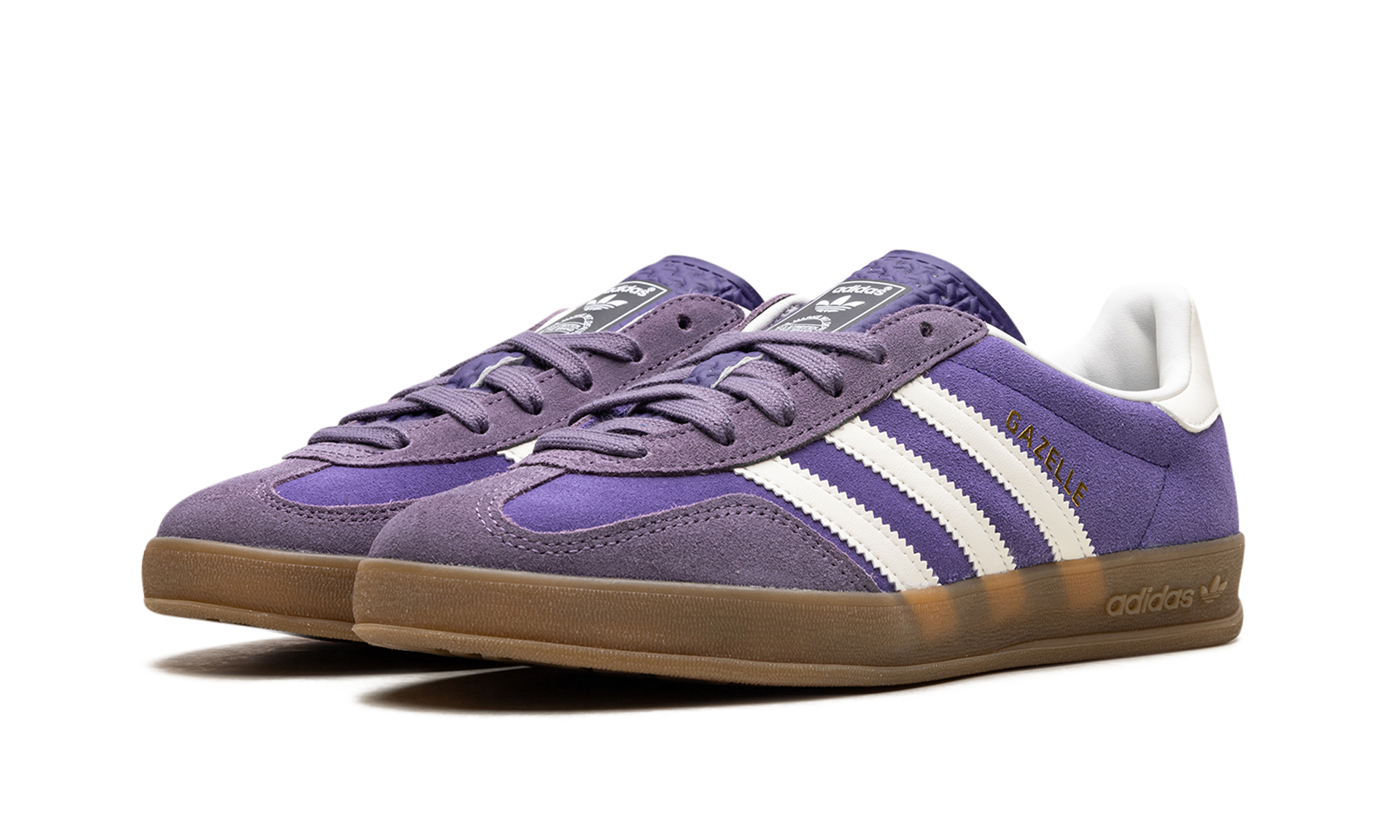 adidas gazelle indoor collegiate purple+IF9645+diagnol left view