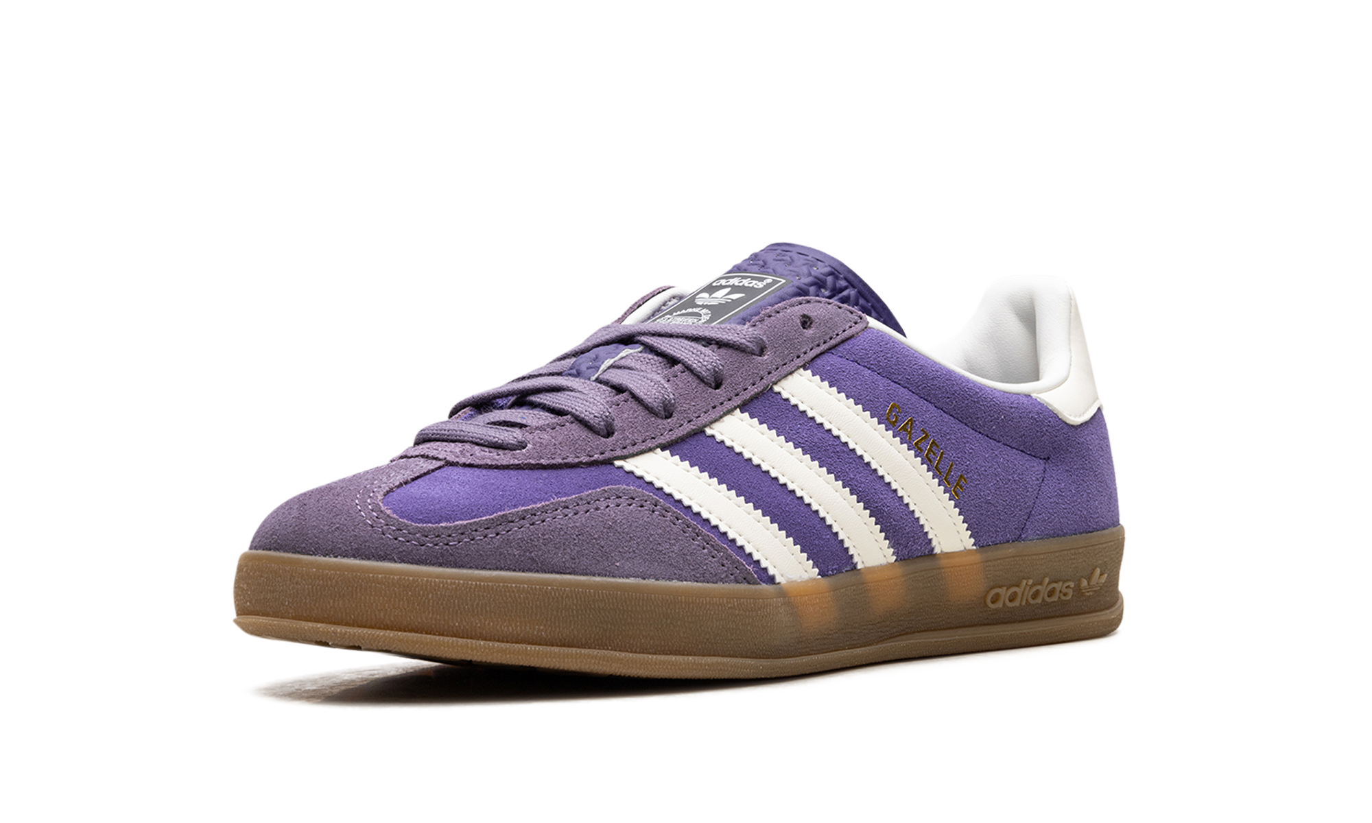 adidas gazelle indoor collegiate purple+IF9645+left diagnol single view