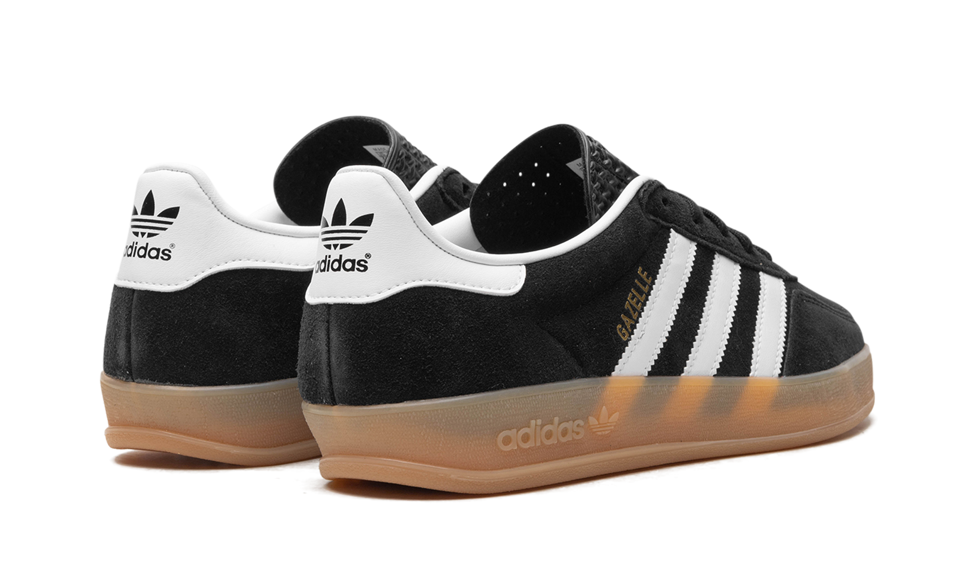 adidas gazelle indoor core black+JI2060+diagnol right behind view