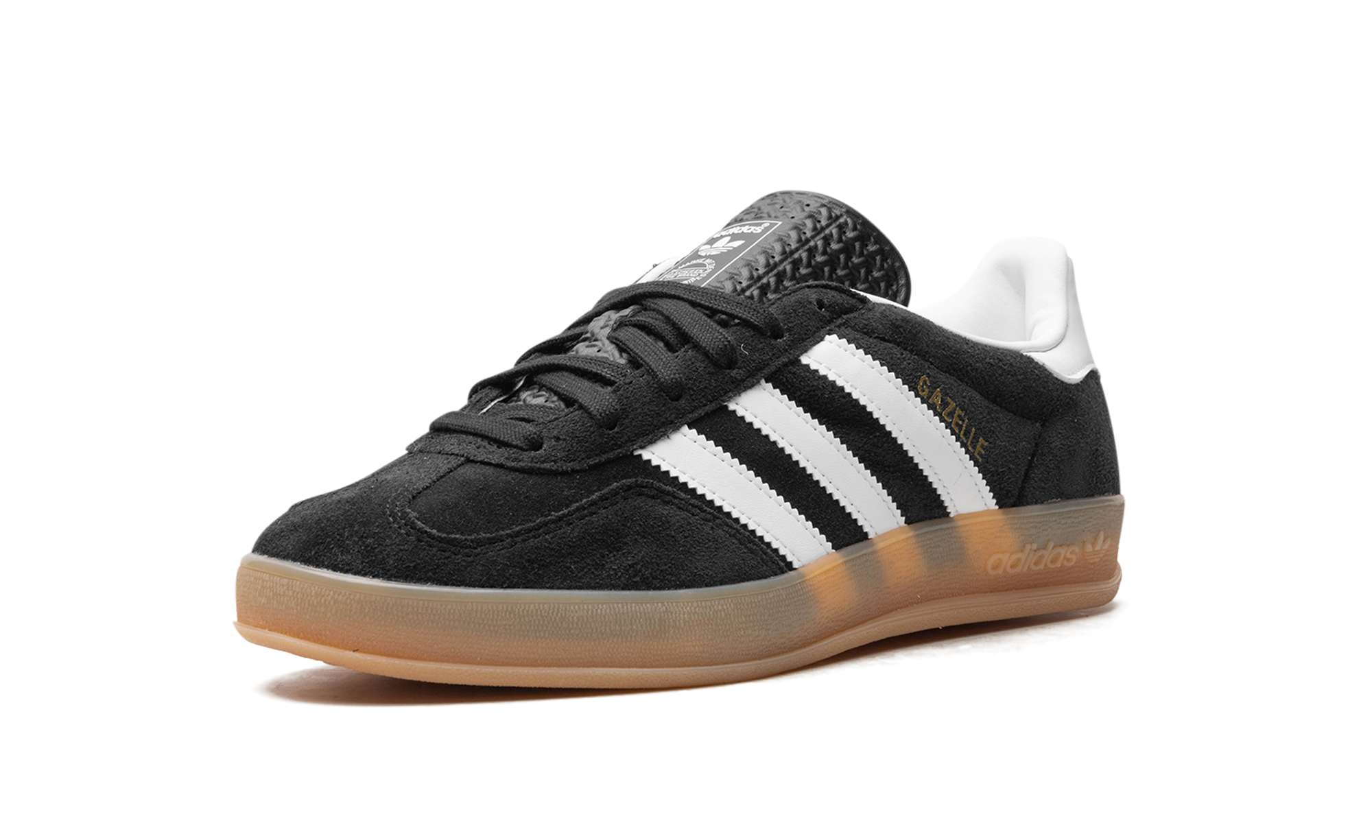 adidas gazelle indoor core black+JI2060+left diagnol single view