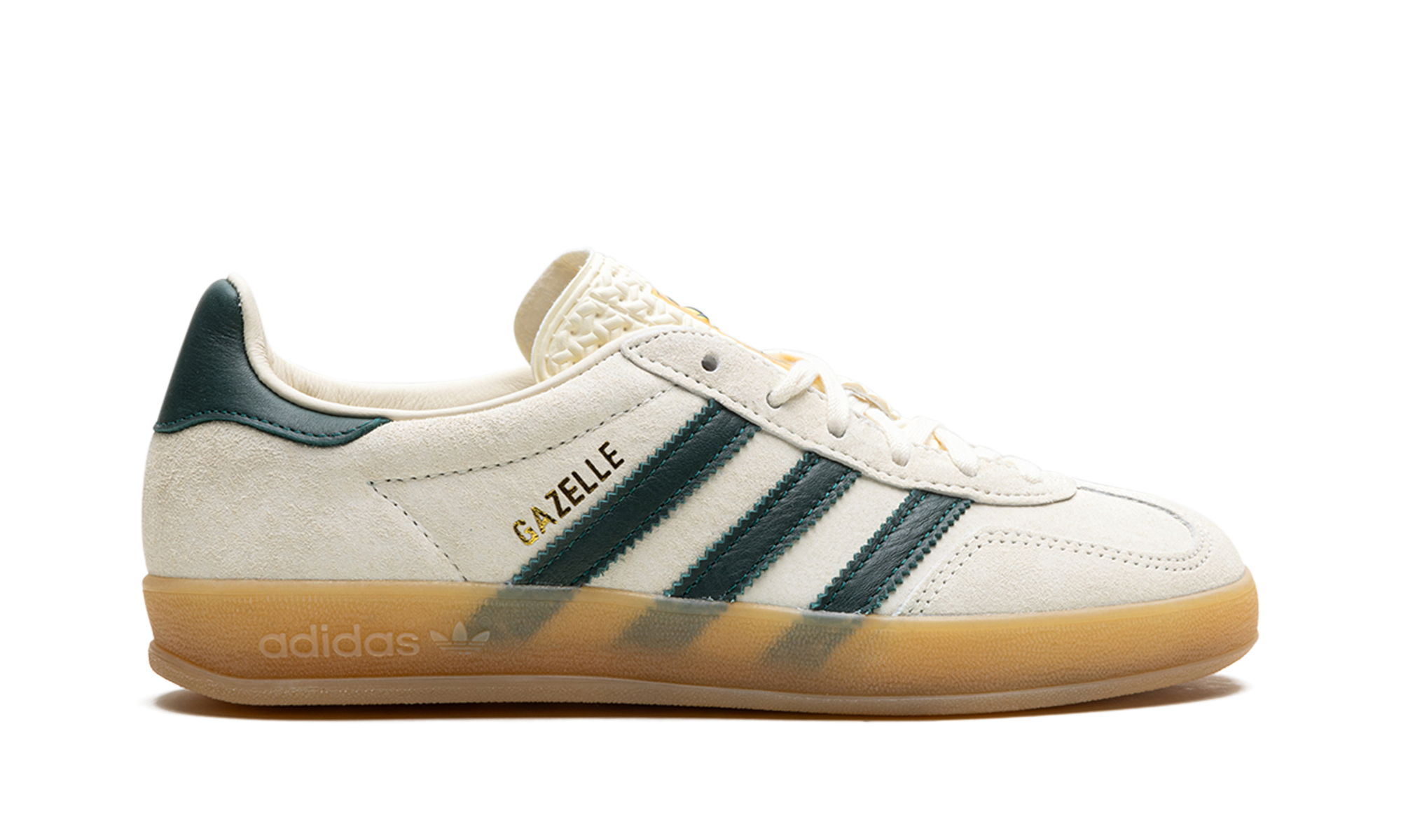 adidas gazelle indoor cream white collegiate green gum+IH7502+right view