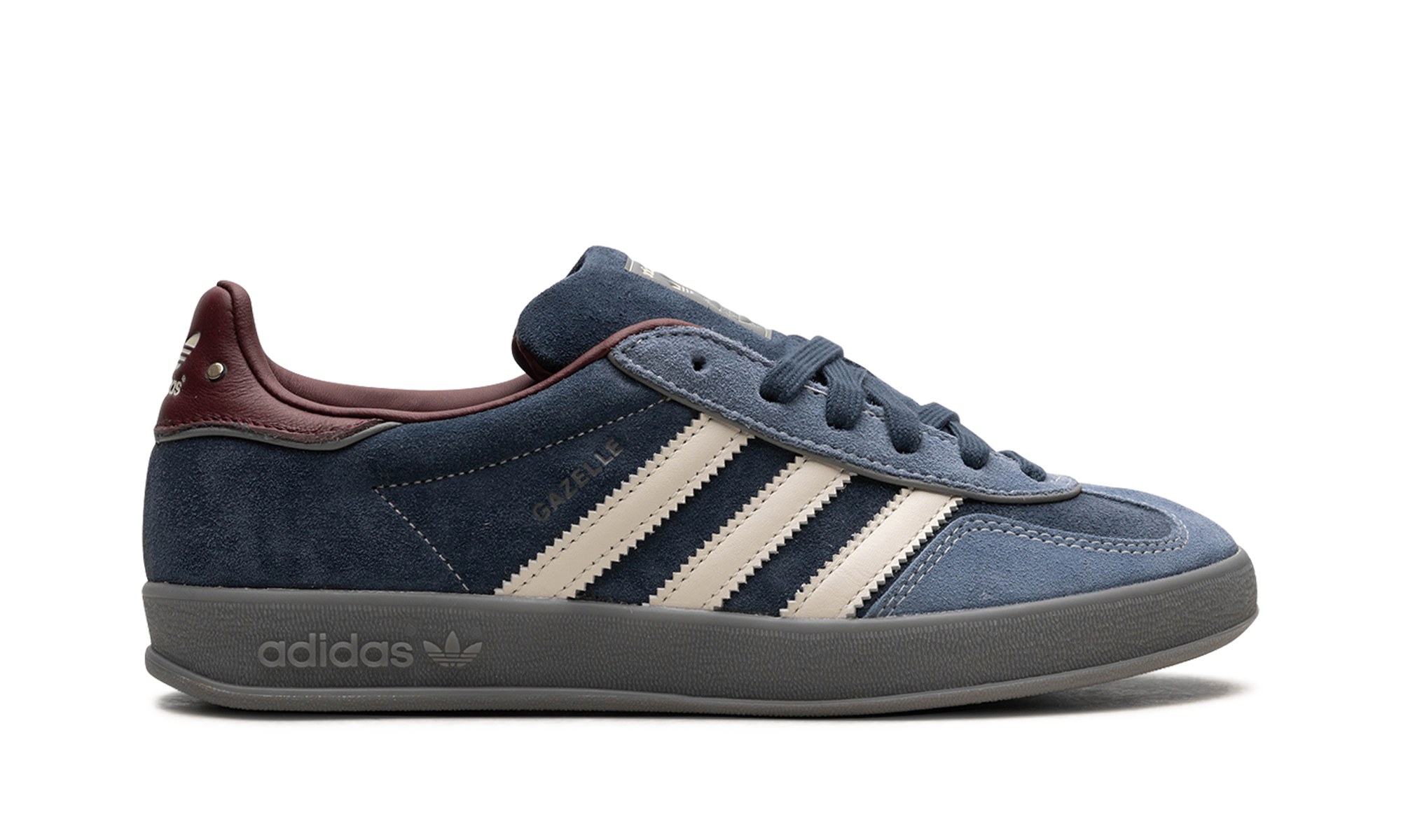 adidas gazelle indoor crew navy burgundy+ID1008+right view