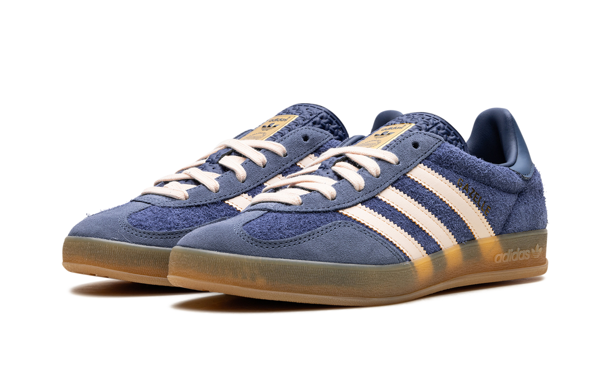 adidas gazelle indoor dark blue bliss orange+JI0322+diagnol left view