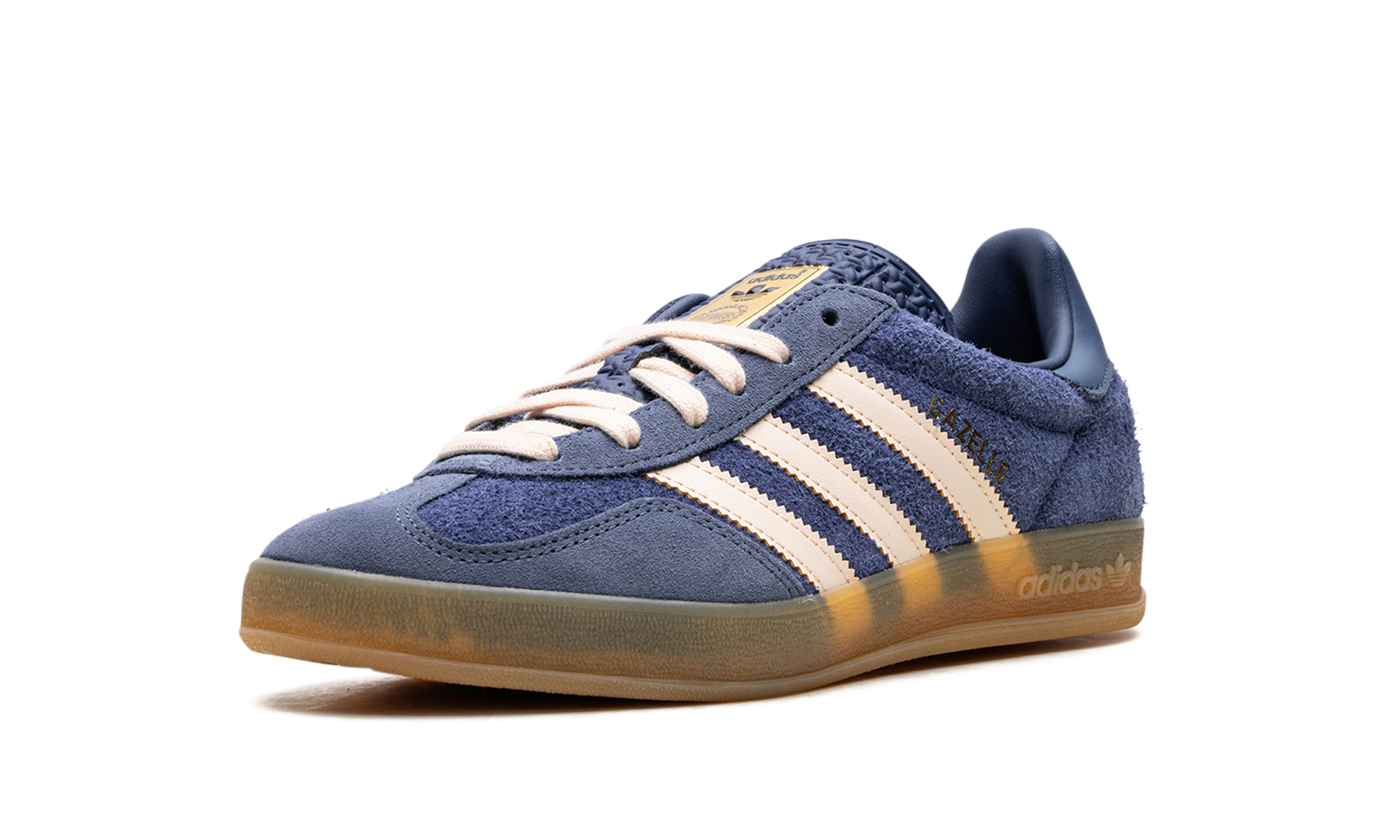 adidas gazelle indoor dark blue bliss orange+JI0322+left diagnol single view