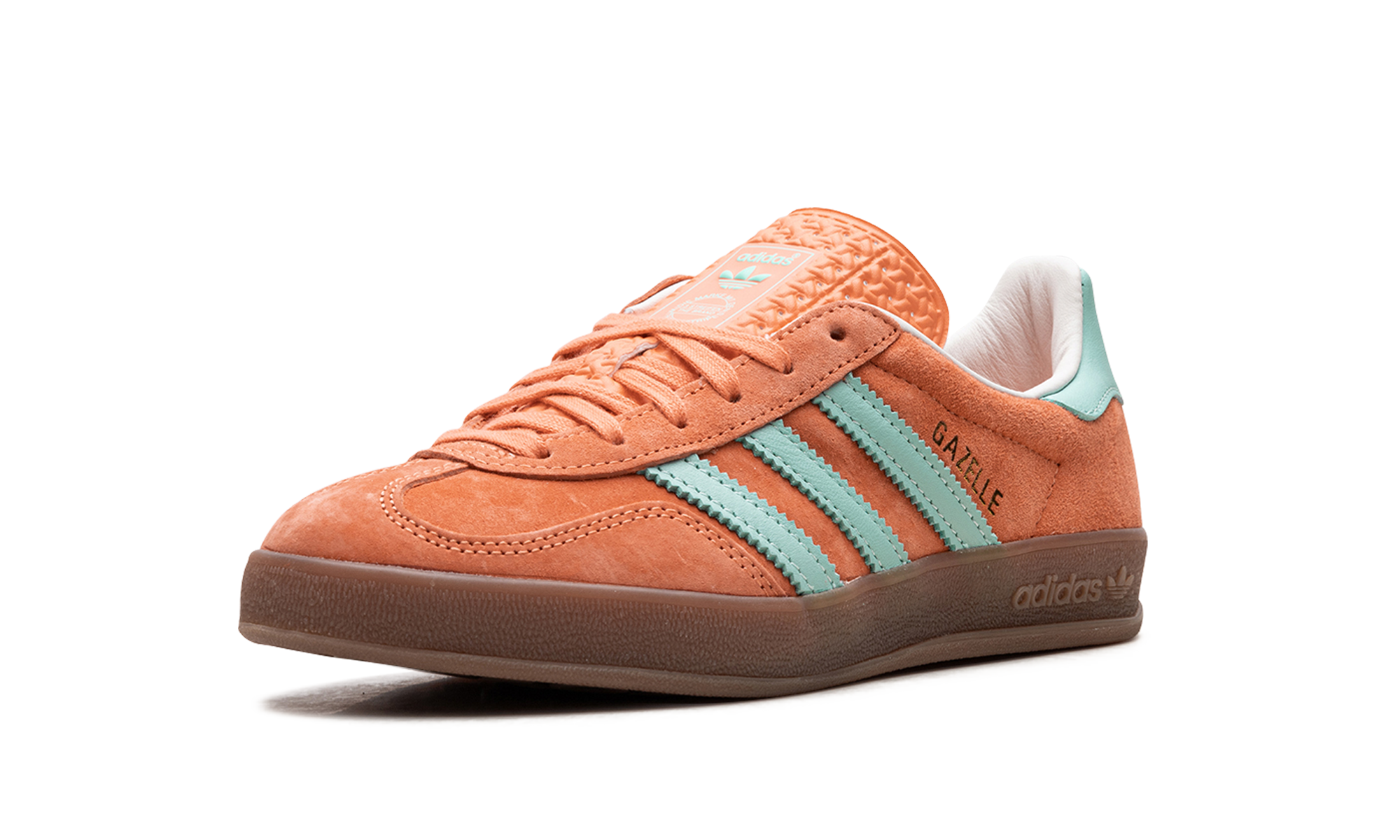 adidas gazelle indoor easy orange+IH7499+left diagnol single view