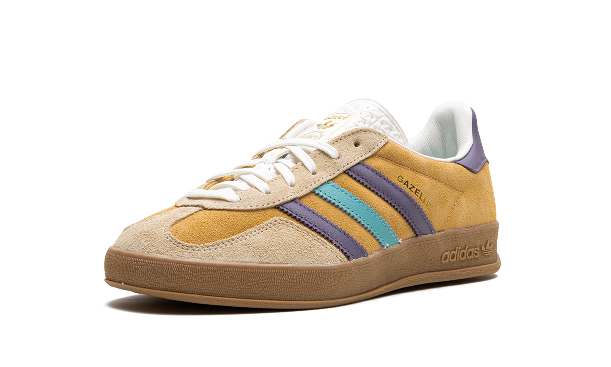 adidas gazelle indoor glow orange shadow violet+IG1636+left diagnol single view