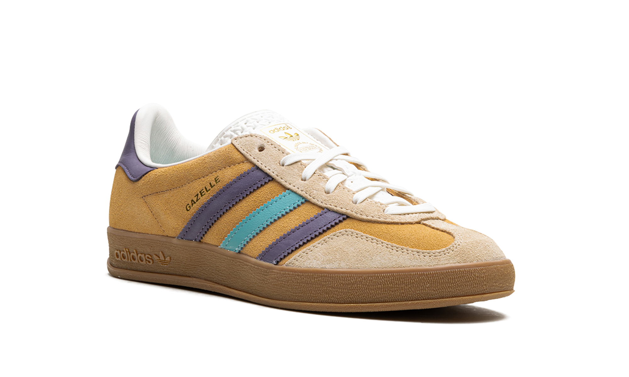 adidas gazelle indoor glow orange shadow violet+IG1636+diagnol right view