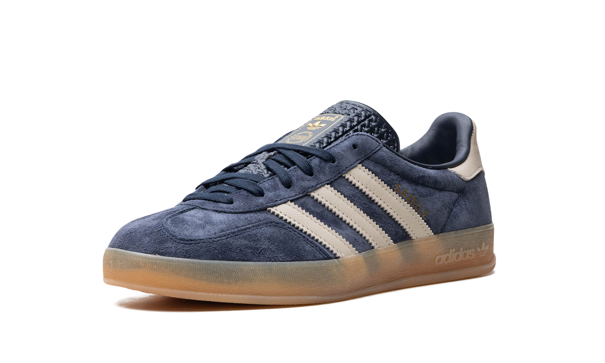 adidas gazelle indoor legend ink wonder beige+IH7501+left diagnol single view