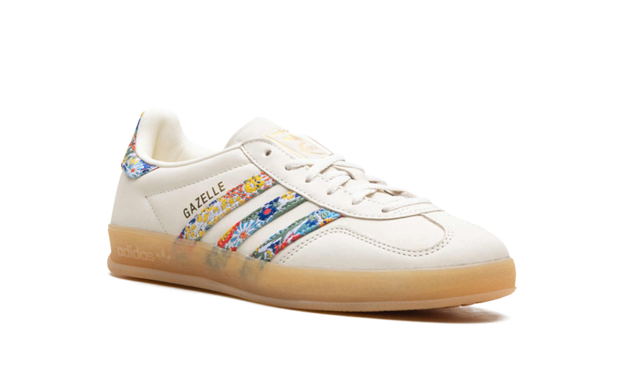 adidas gazelle indoor liberty london floral embroidery stripes women s+JH7370+diagnol right view