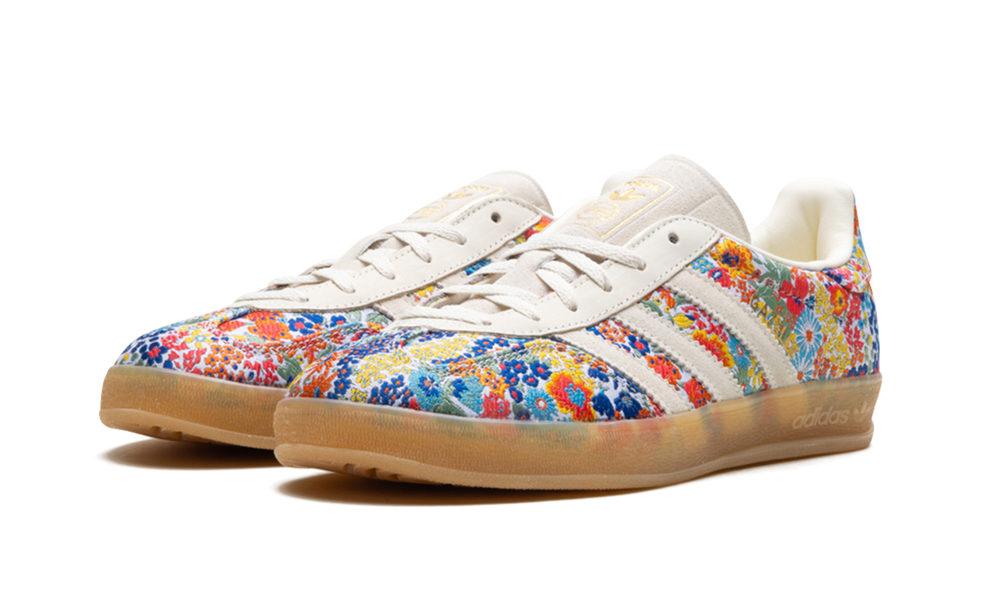 adidas gazelle indoor liberty london floral embroidery women s+JP5309+diagnol left view