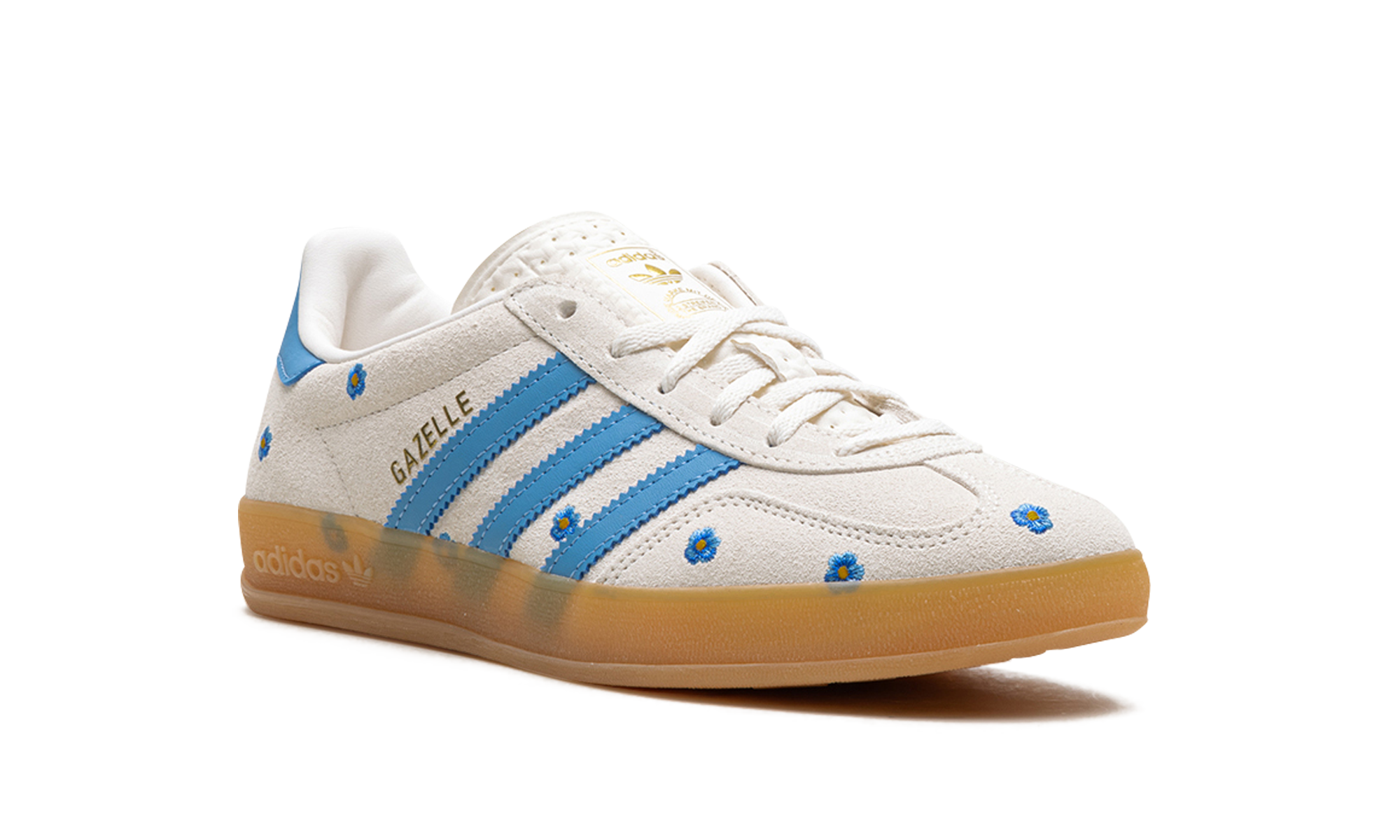 adidas gazelle indoor light blue floral women s+IF4491+diagnol right view