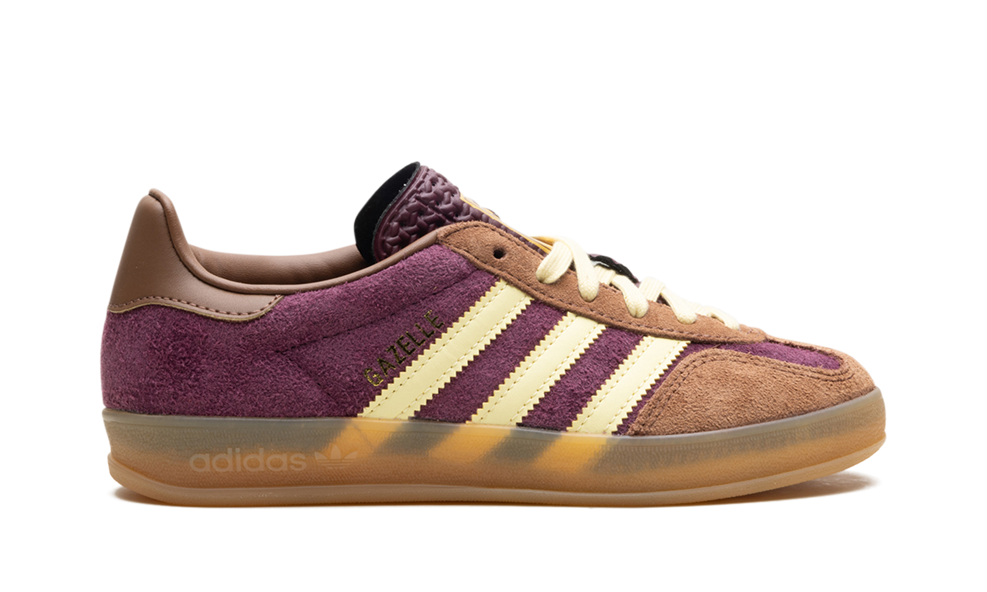 adidas gazelle indoor maroon almost yellow+JI0324+right view