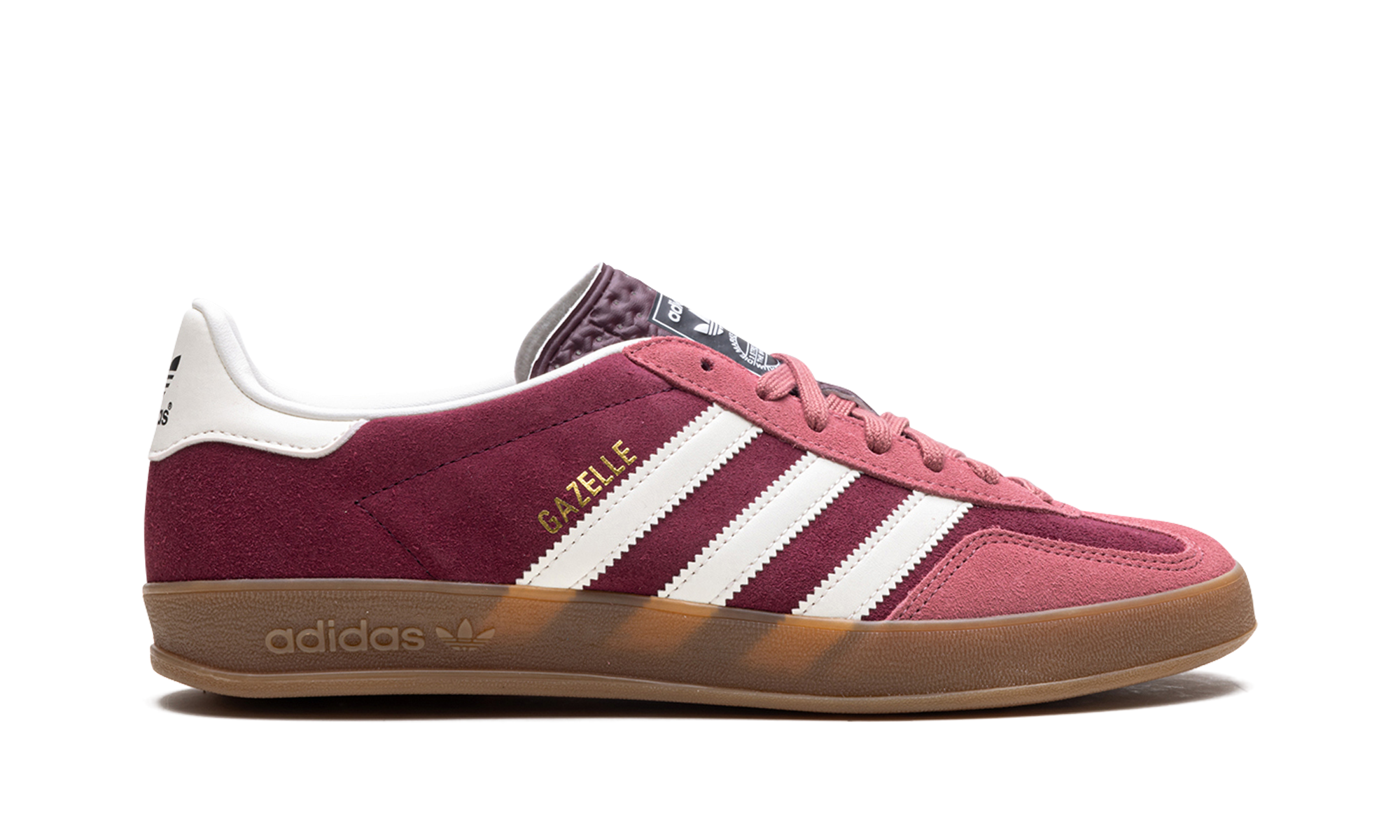 adidas gazelle indoor maroon preloved crimson+IF9647+right view