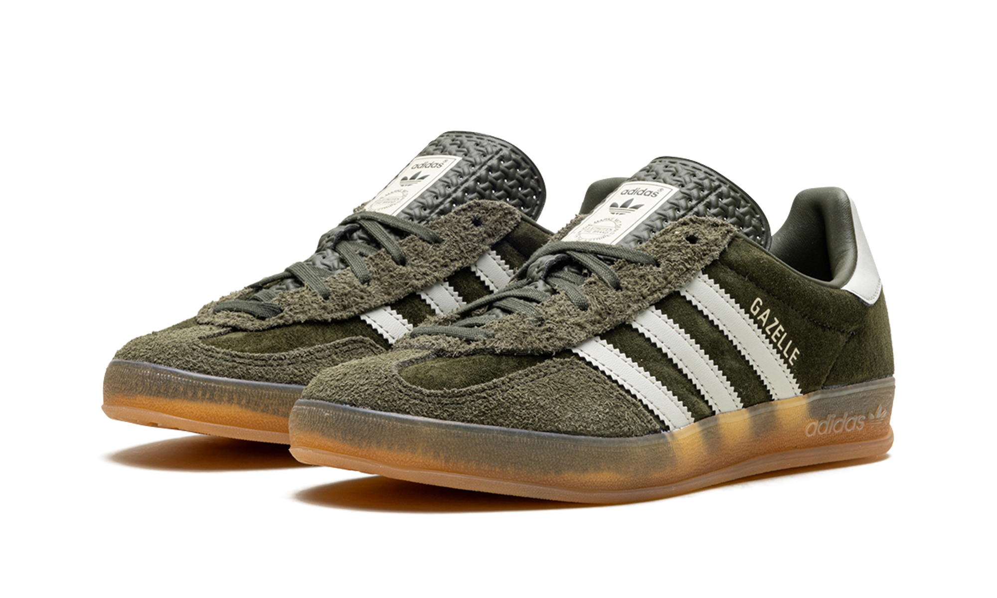 adidas gazelle indoor night cargo+JI3899+diagnol left view