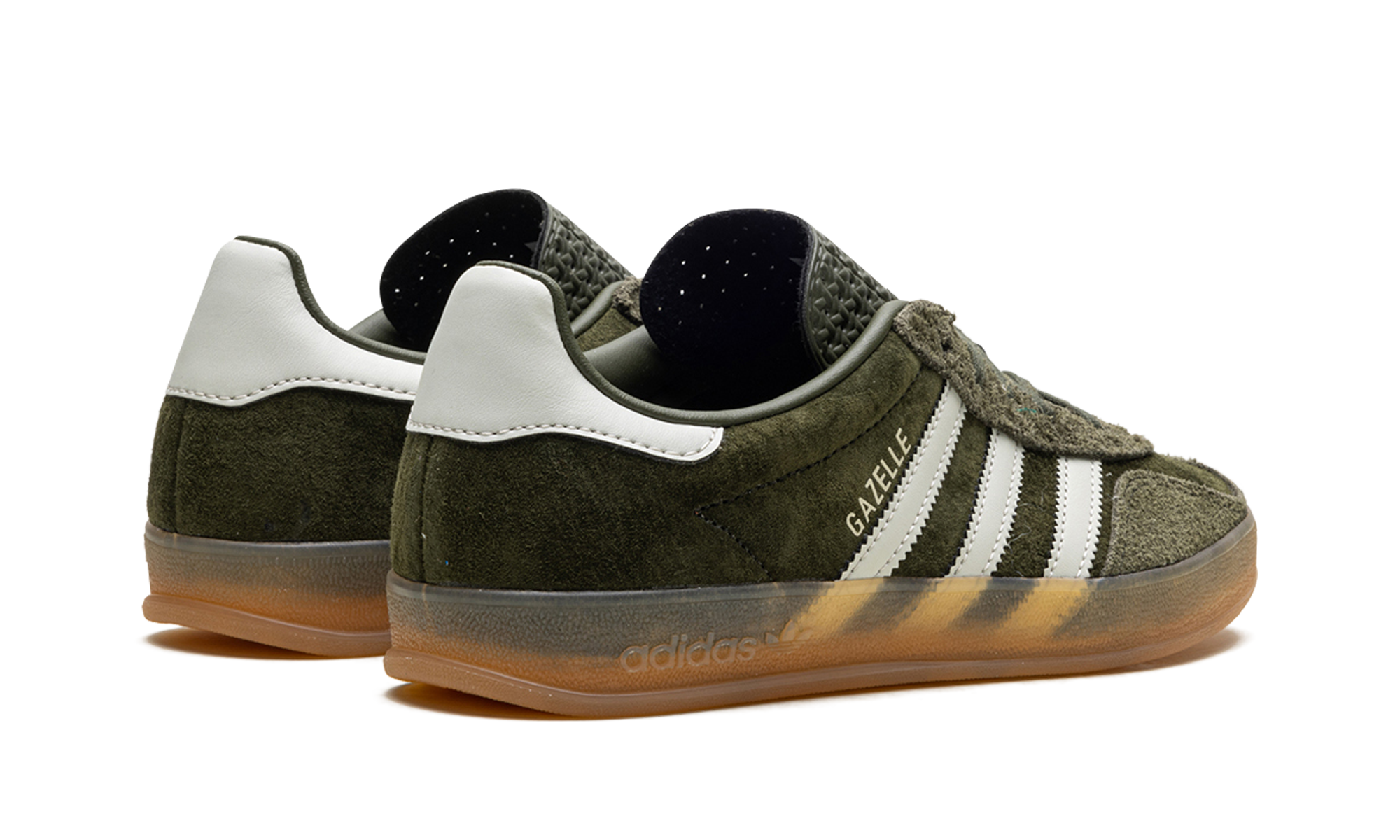 adidas gazelle indoor night cargo+JI3899+diagnol right behind view